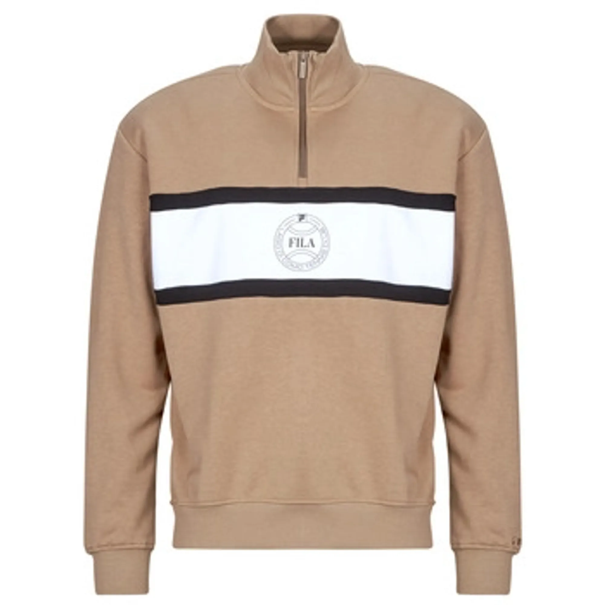 Fila  PARELLA LOOSE HALF-ZIP SWEATSHIRT  men's Sweatshirts in Beige
