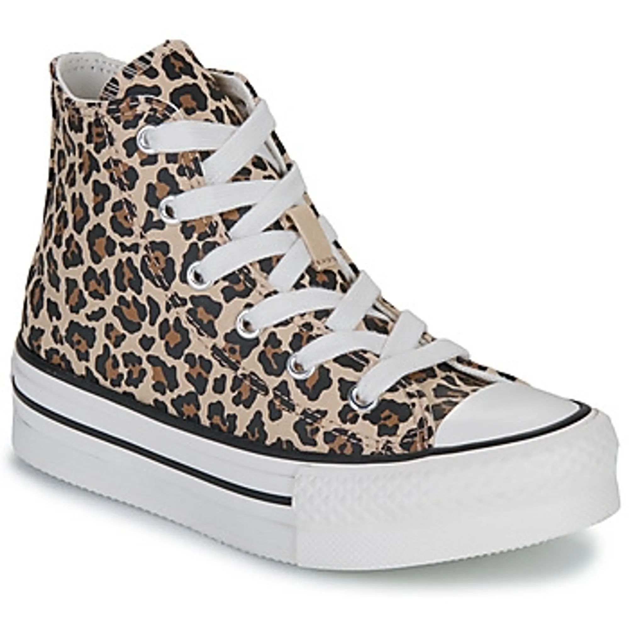 Converse  CHUCK TAYLOR ALL STAR EVA LIFT  girls's Children's Shoes (High-top Trainers) in Brown