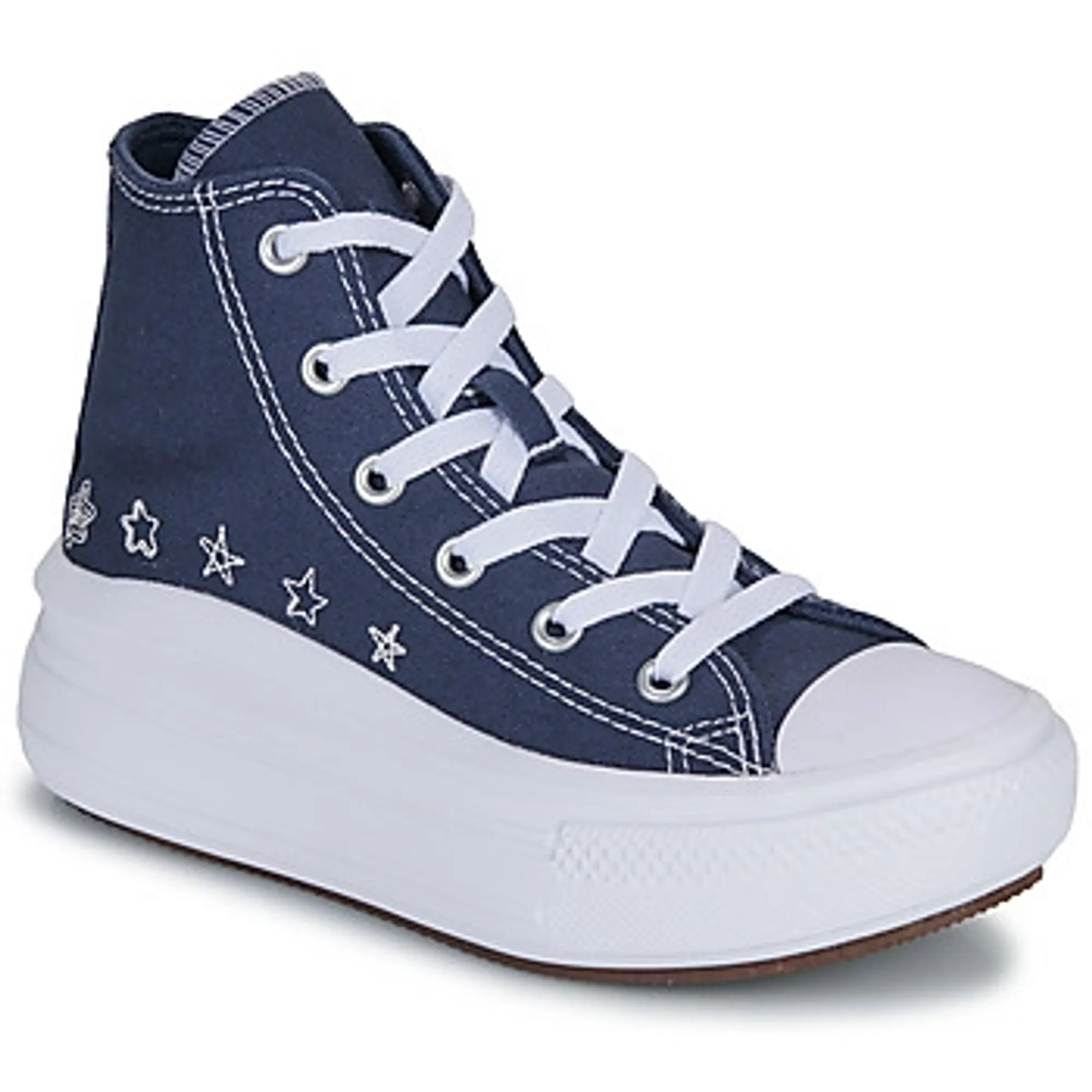 Converse  CHUCK TAYLOR ALL STAR MOVE PLATFORM  girls's Children's Shoes (High-top Trainers) in Blue