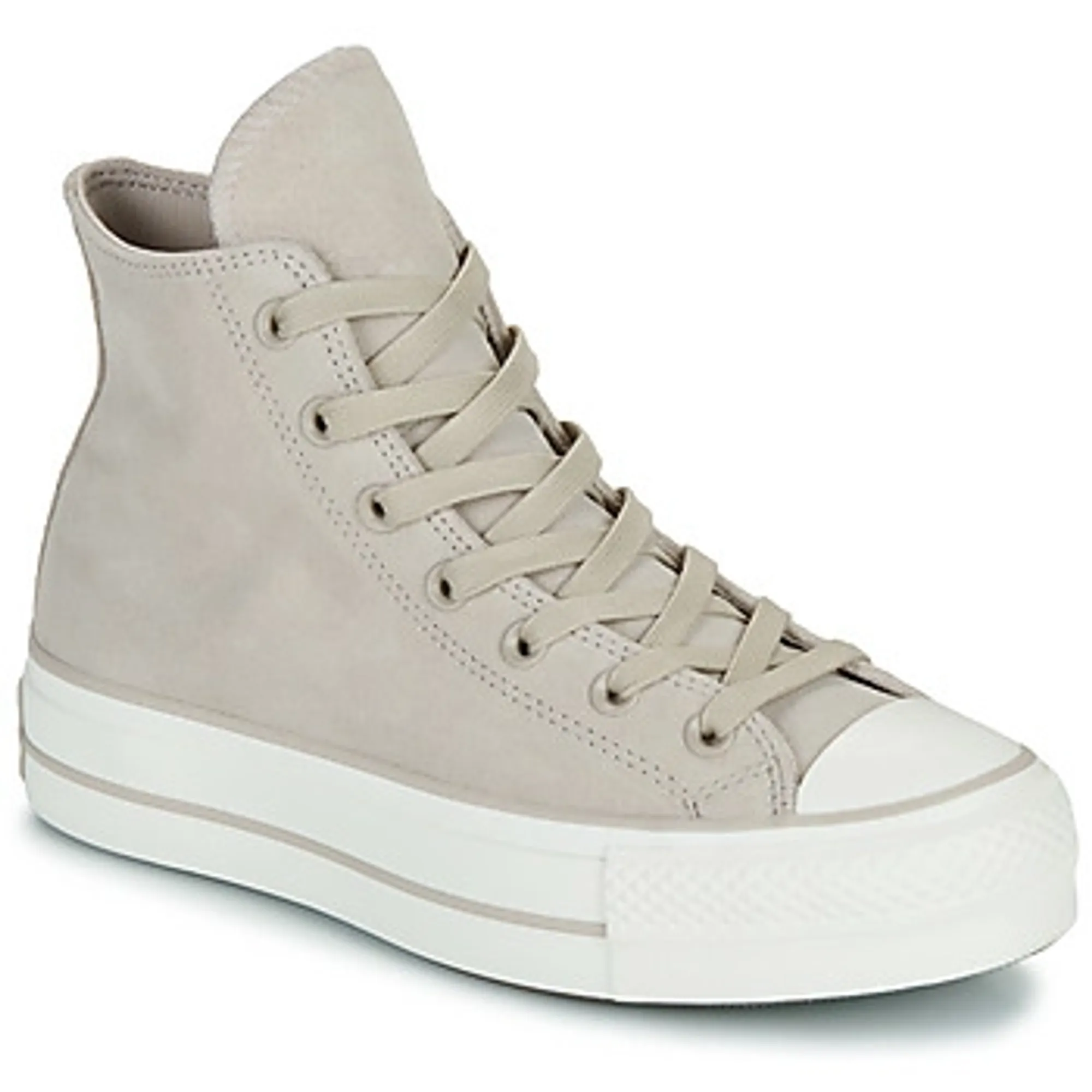 Converse  CHUCK TAYLOR ALL STAR LIFT PLATFORM SUEDE  women's Shoes (High-top Trainers) in Beige