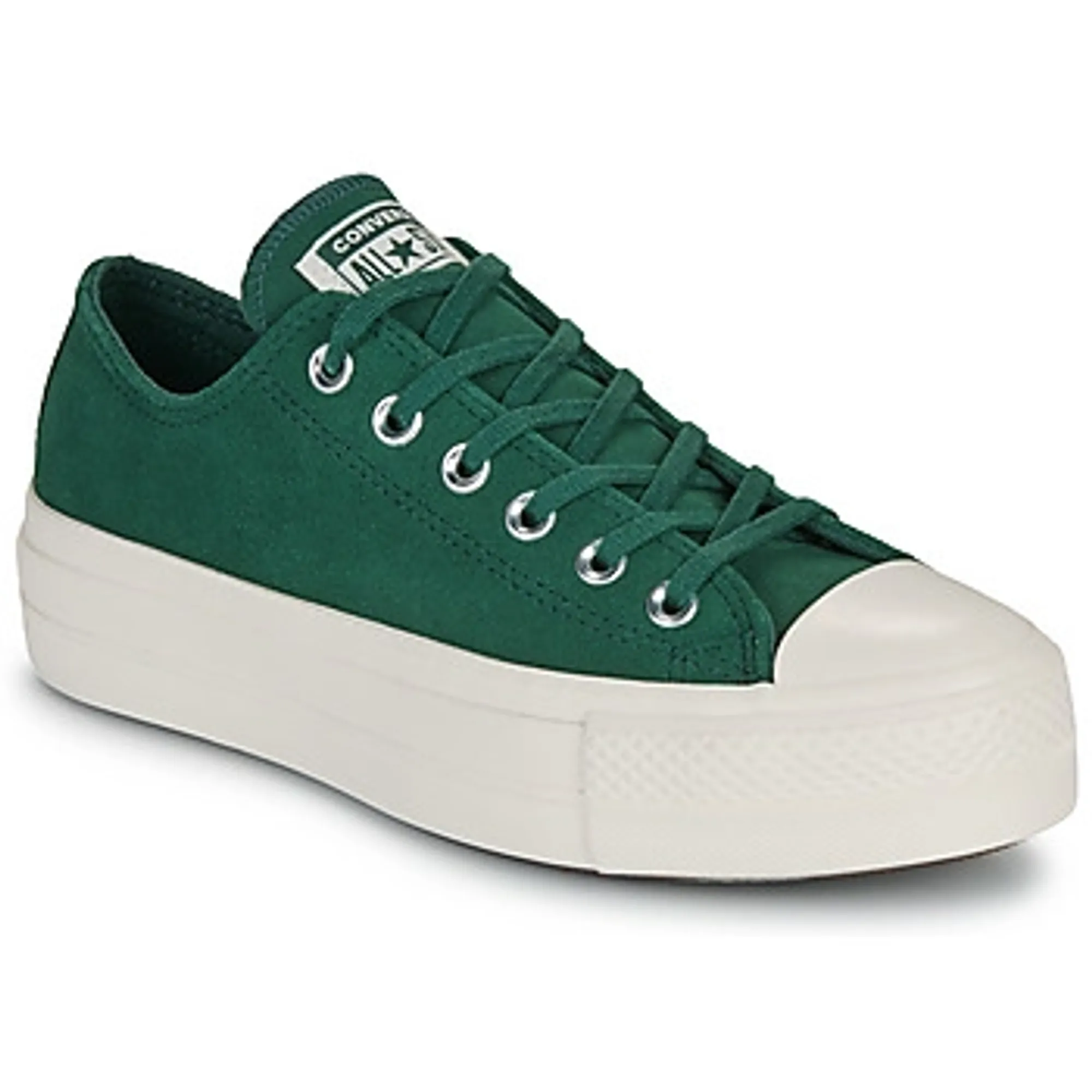 Converse  CHUCK TAYLOR ALL STAR LIFT PLATFORM COLORFUL SUEDE  women's Shoes (Trainers) in Green