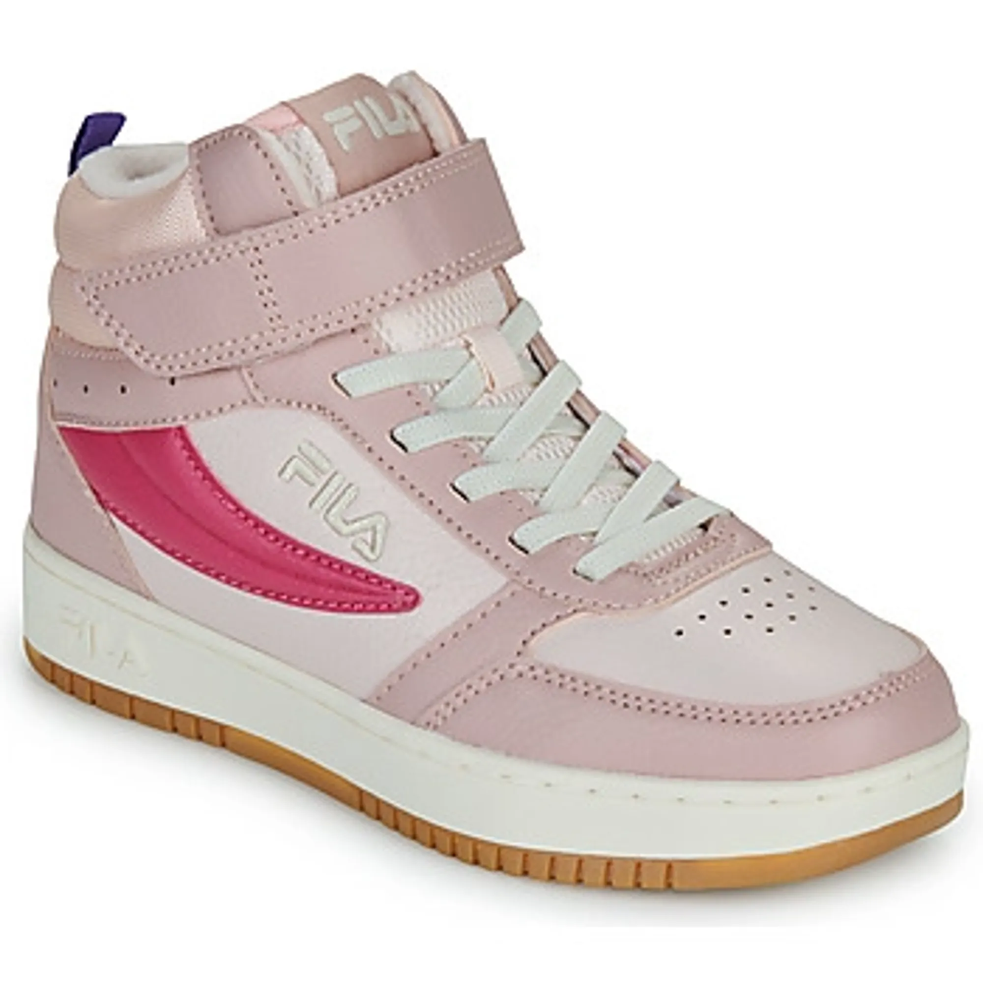 Fila  FILA REGA NF mid velcro  girls's Children's Shoes (High-top Trainers) in Pink