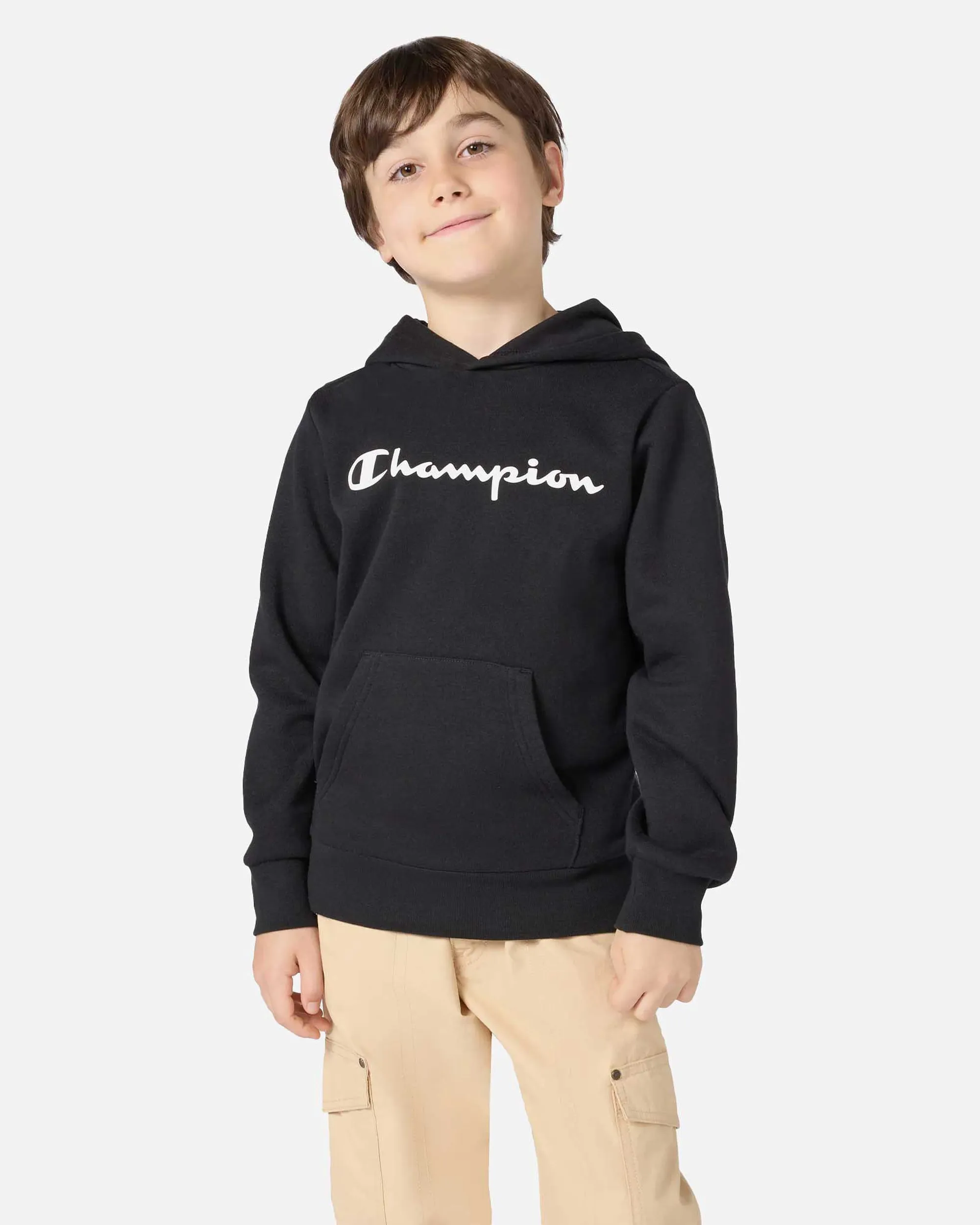 Champion  HOODED SWEATSHIRT  boys's Hoodies in Black