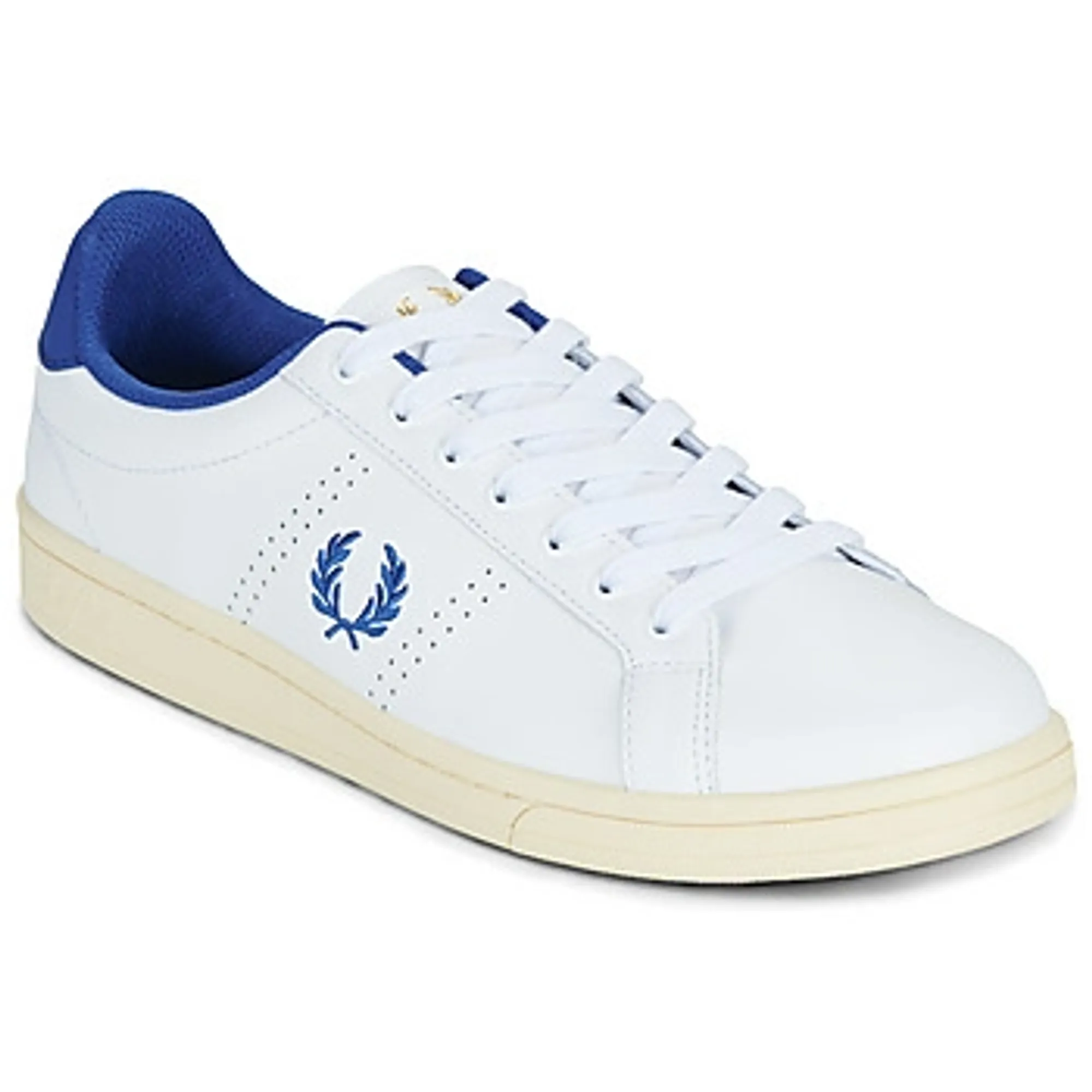 Fred Perry  B721 LEATHER  men's Shoes (Trainers) in White