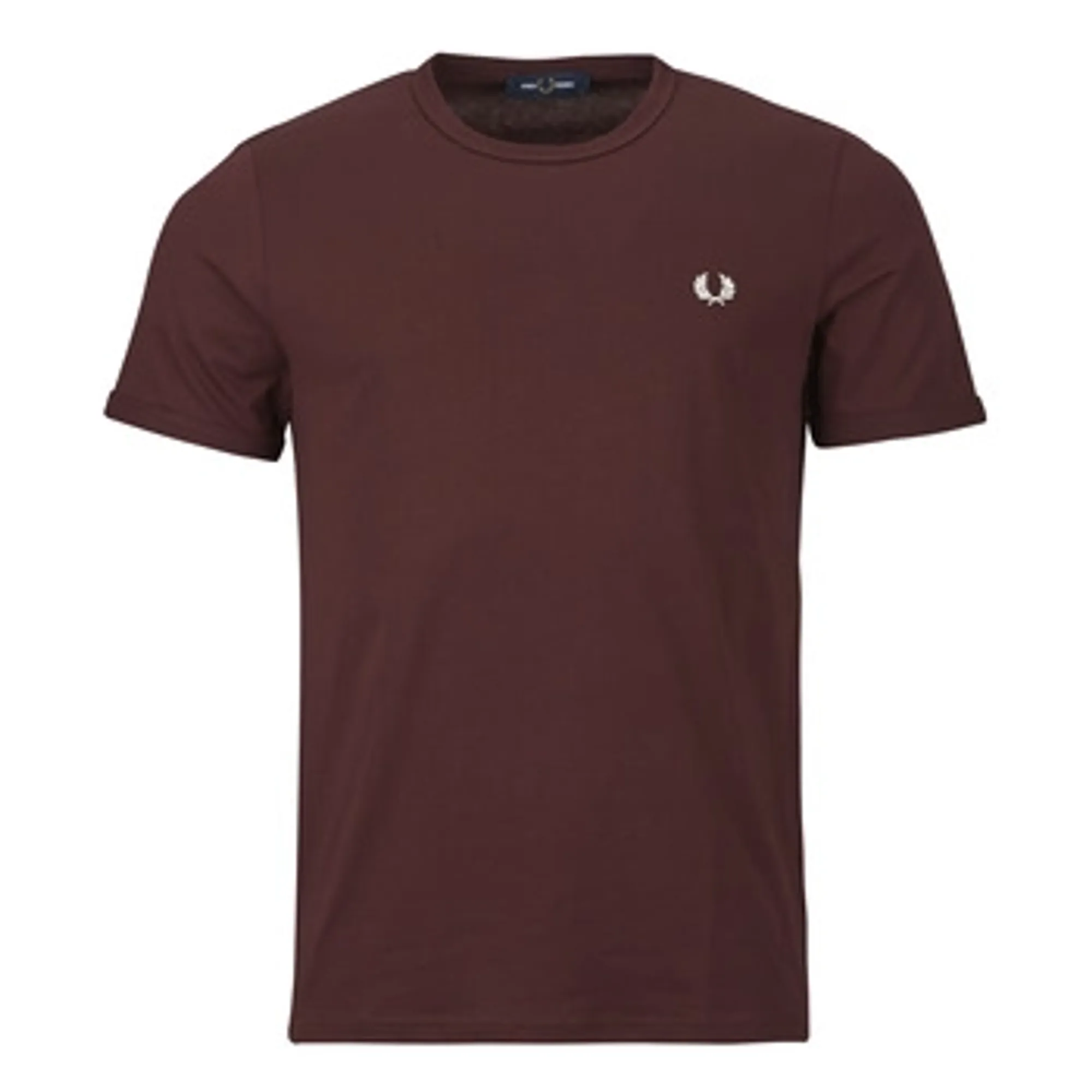 Fred Perry  RINGER T-SHIRT  men's T shirt in Bordeaux
