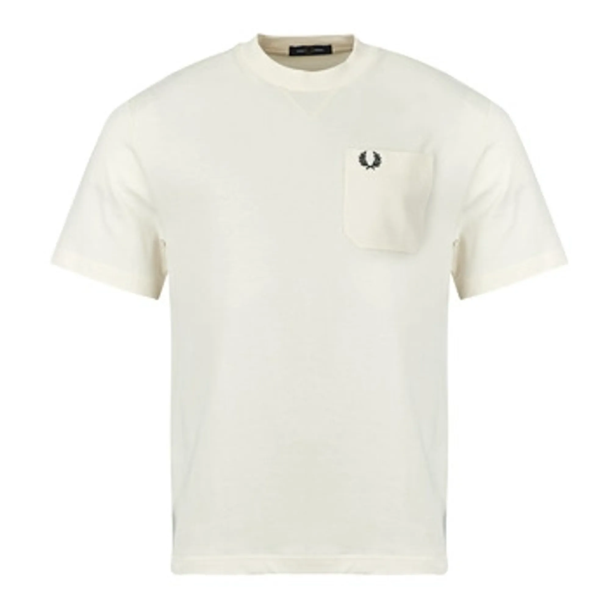 Fred Perry  POCKET DETAIL T-SHIRT  men's T shirt in Beige