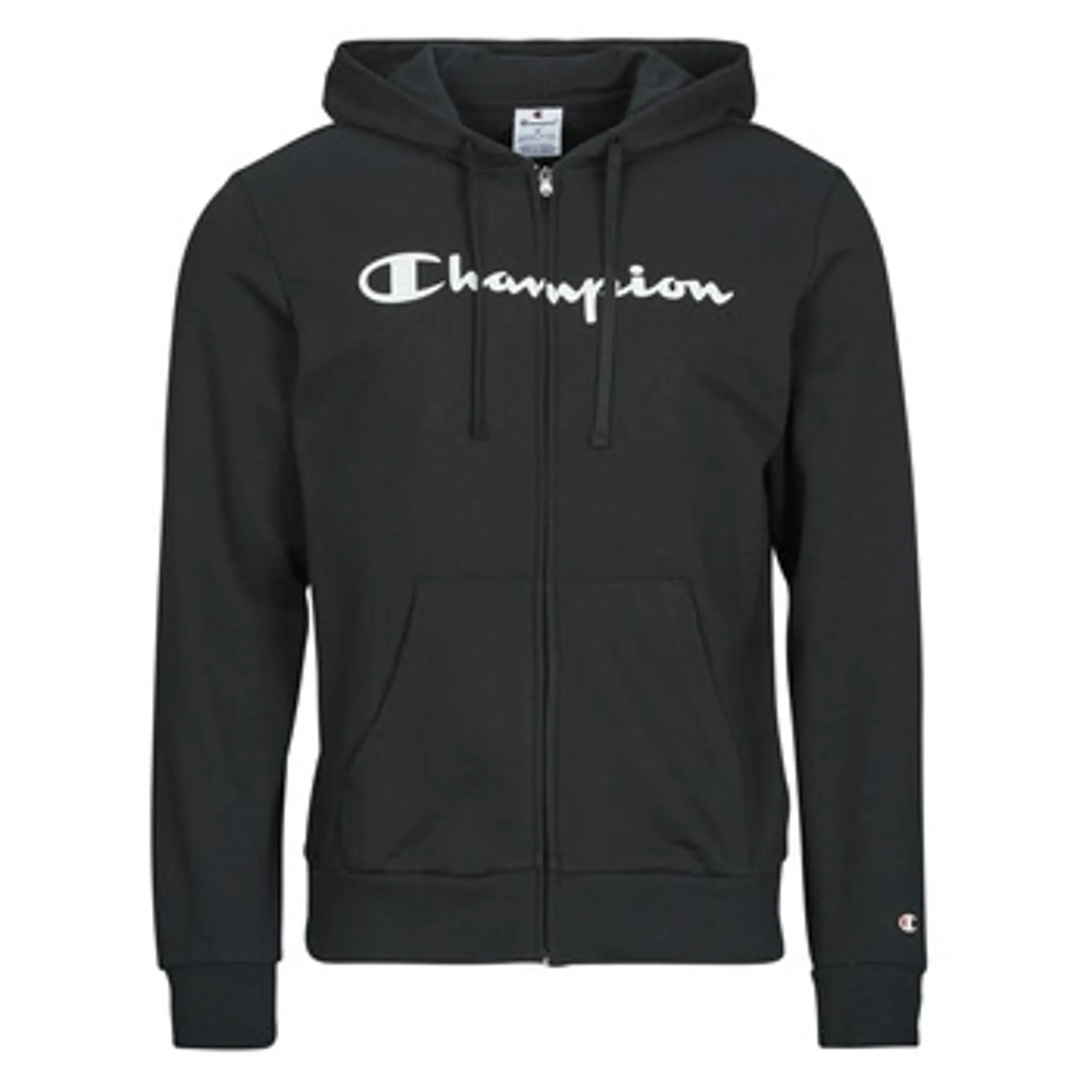 Champion  Full Zip Hoodie Sweatshirt  men's Hoodies in Black