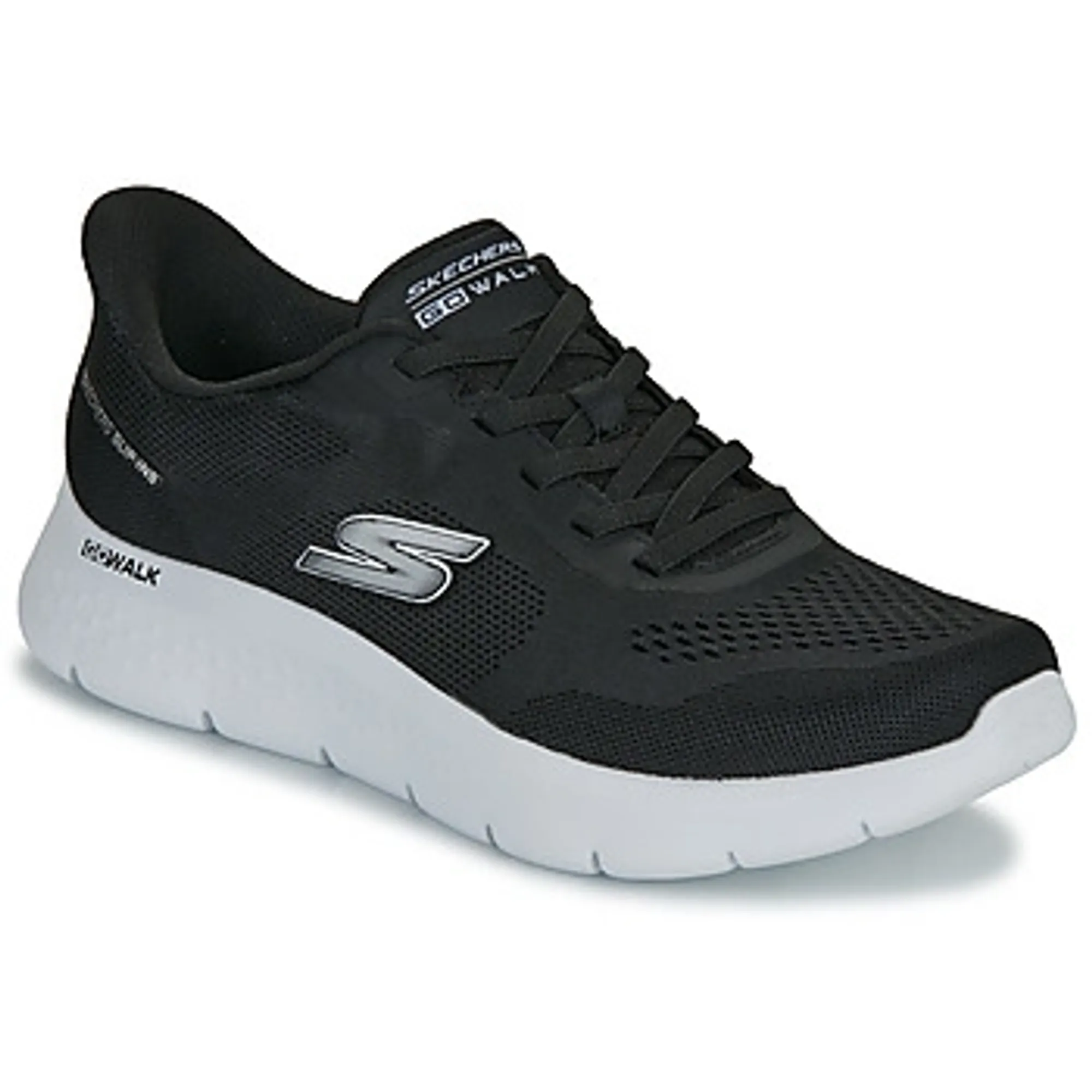 Skechers  GO WALK FLEX NETRO SLIP-INS  men's Shoes (Trainers) in Black
