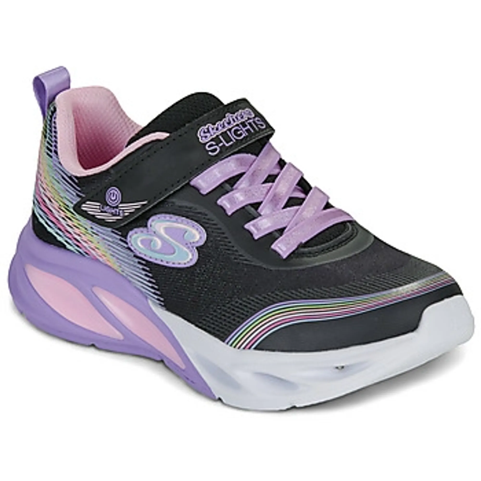 Skechers  COSMIC GLOW RAINBOW BEAM  girls's Children's Shoes (Trainers) in Black