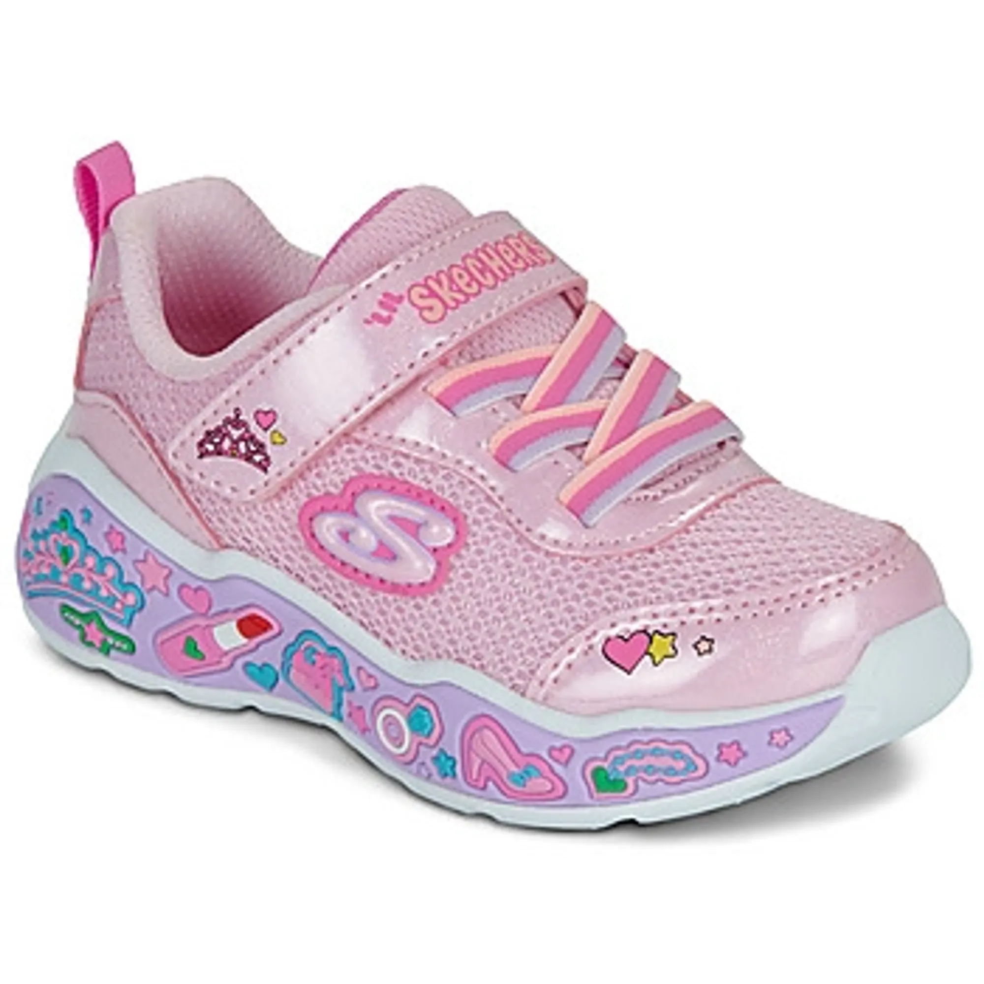 Skechers  PLAY SCENE FUN SQUAD  girls's Children's Shoes (Trainers) in Pink