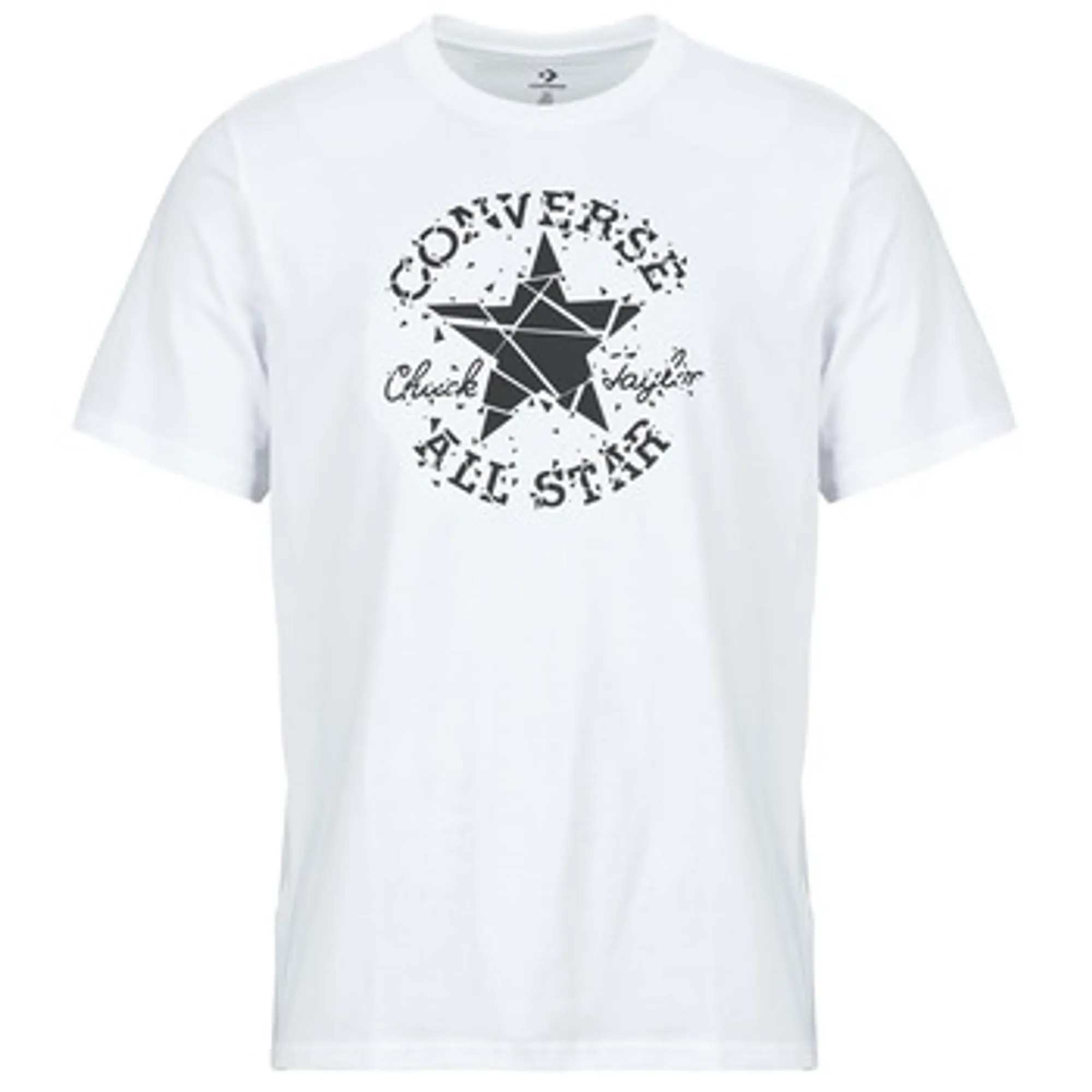 Converse  BROKEN GLASS CONVERSE  men's T shirt in White