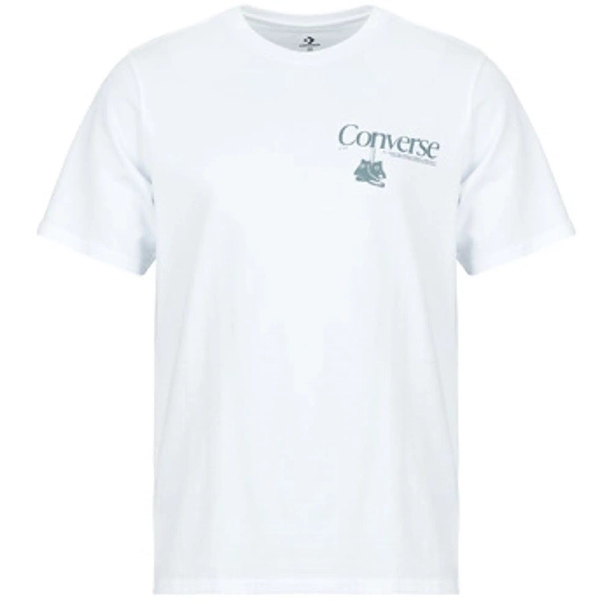 Converse  HANGING SHOES TEE  men's T shirt in White