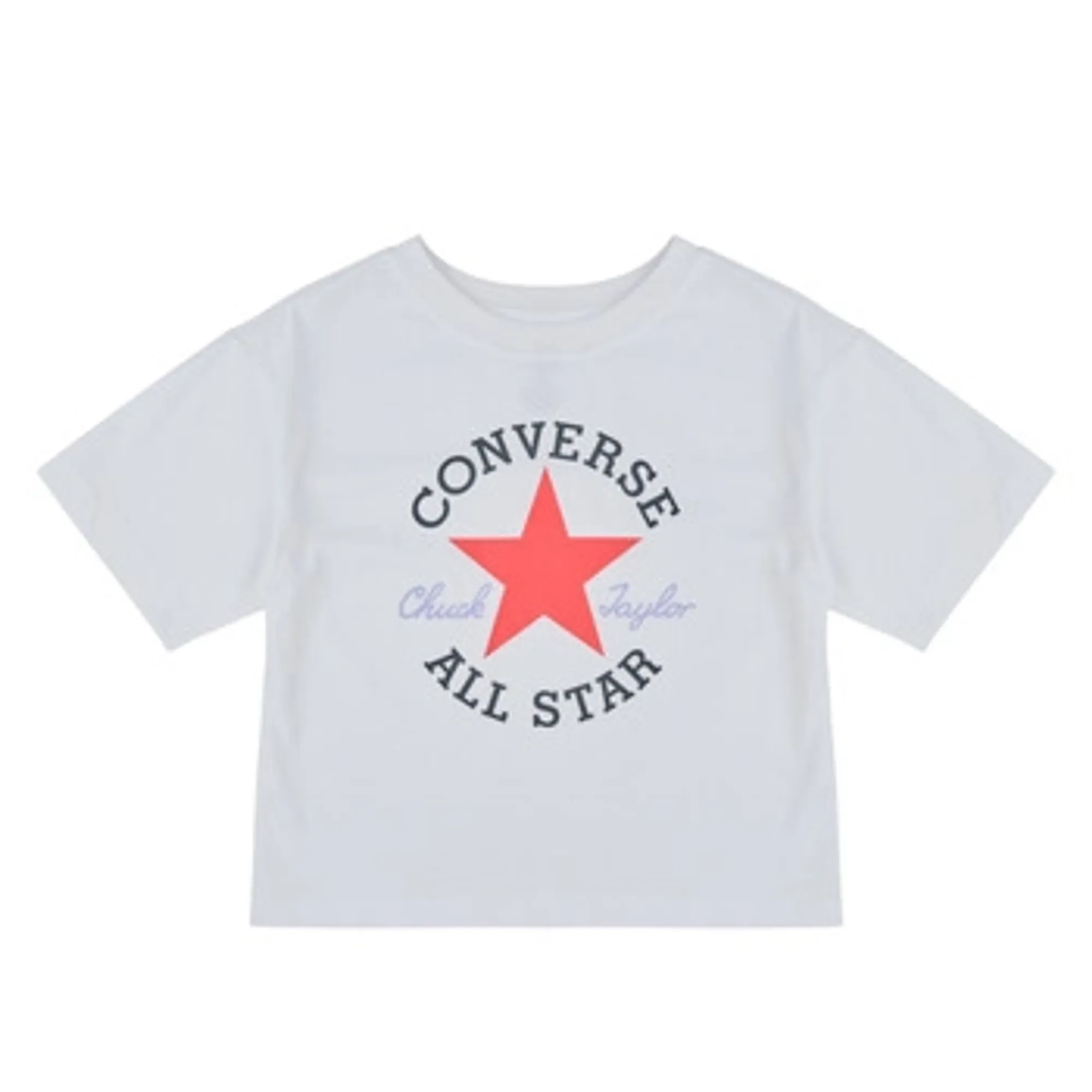 Converse  DISSECTED CTP BOXY TEE  girls's Children's T shirt in White