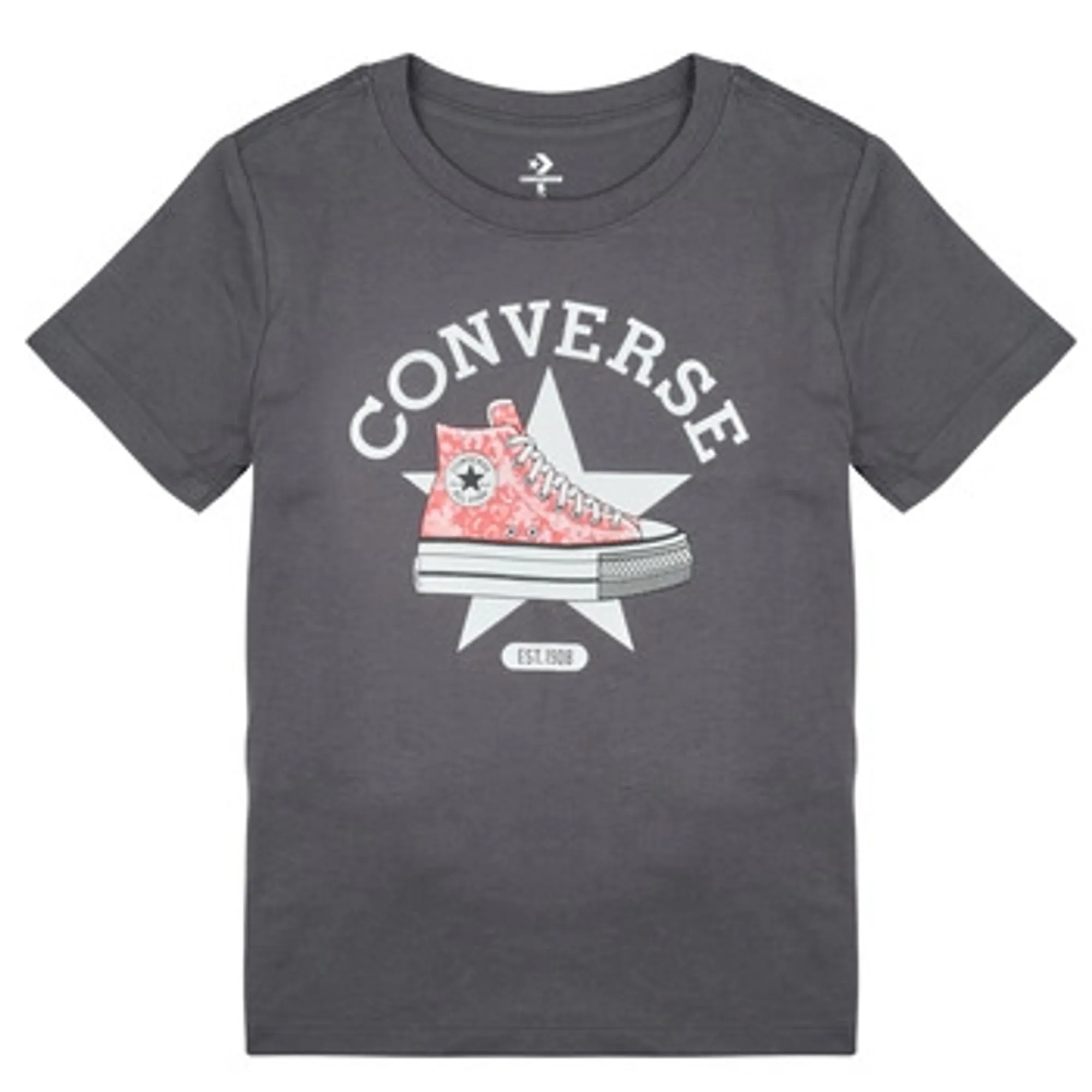 Converse  SNEAKER GRAPHIC T-SHIRT  girls's Children's T shirt in Black