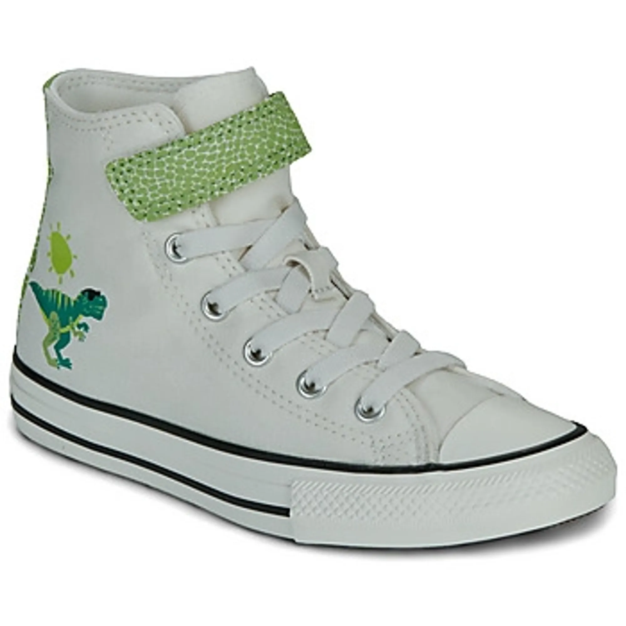 Converse  CTAS EASY-ON DINOS  boys's Children's Shoes (High-top Trainers) in White