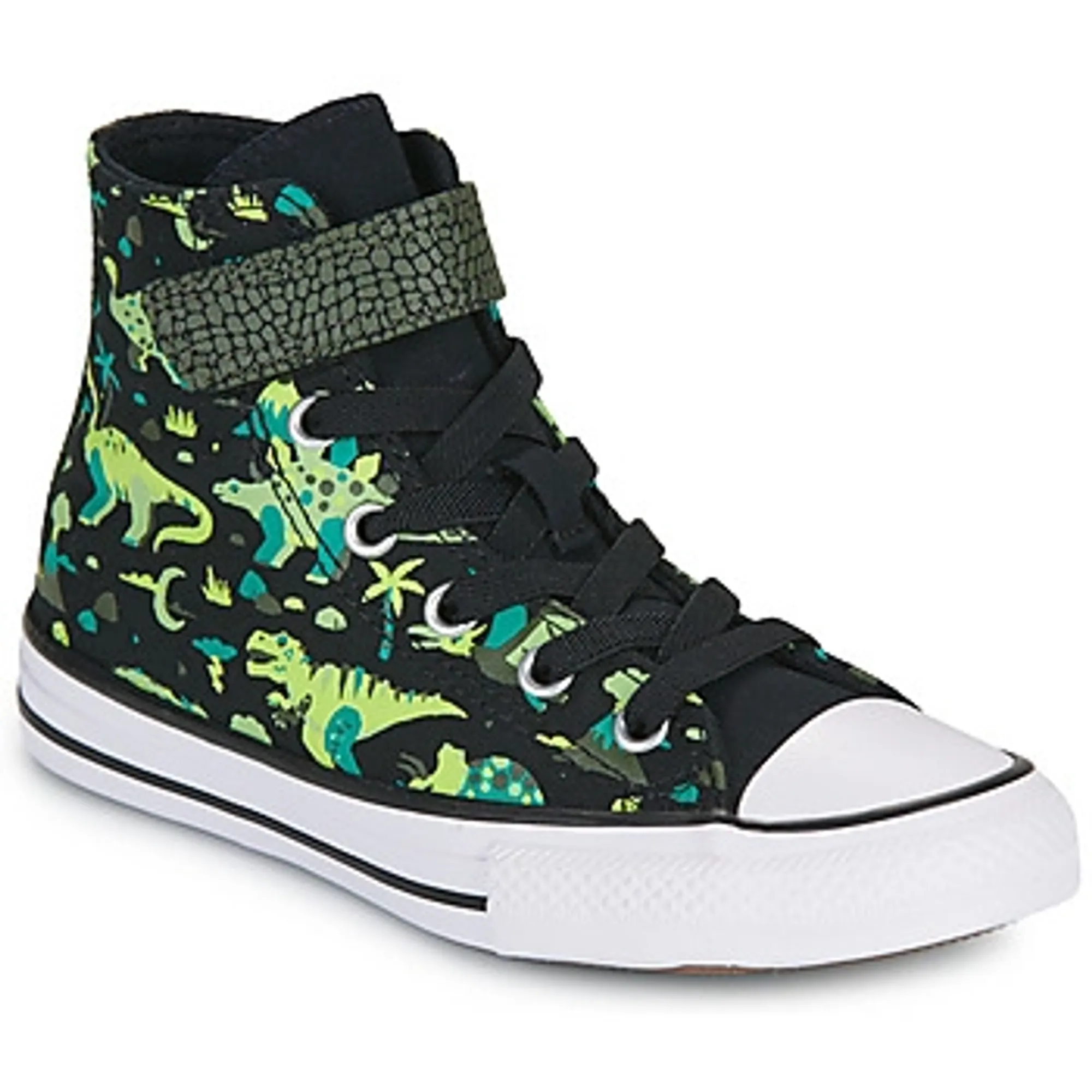 Converse  CTAS EASY-ON DINOS  boys's Children's Shoes (High-top Trainers) in Black