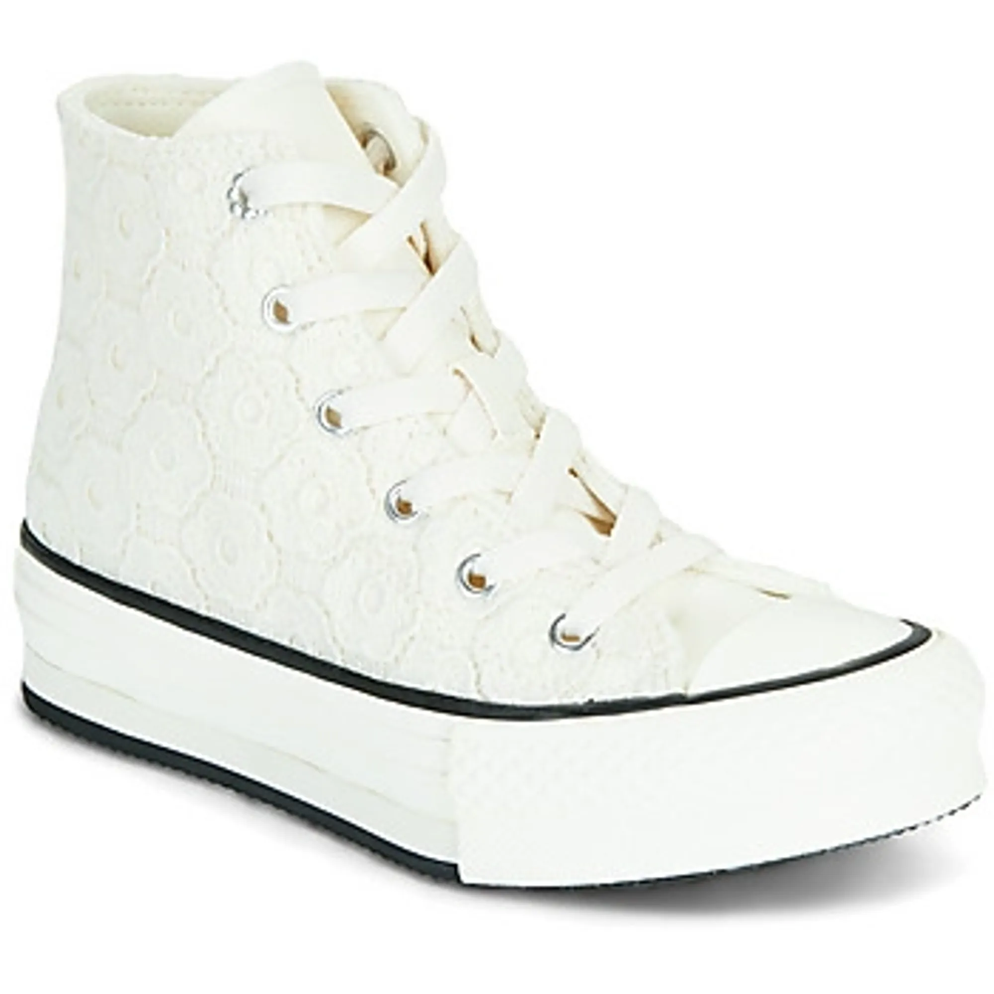 Converse  Chuck Taylor All Star EVA Lift  girls's Children's Shoes (High-top Trainers) in Beige
