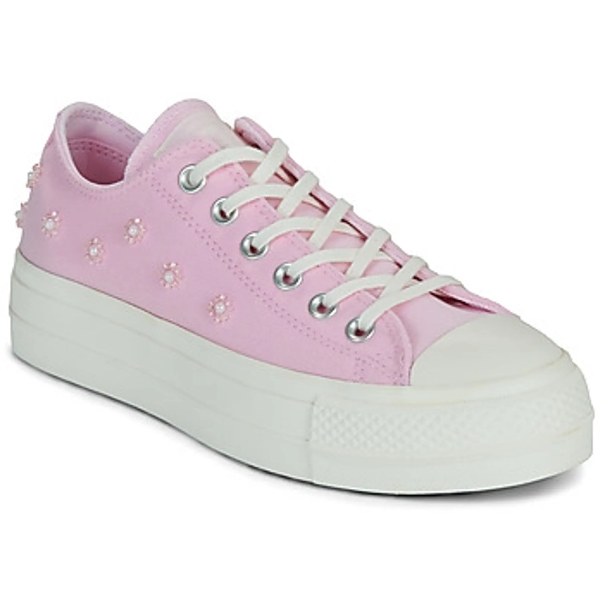 Converse  CHUCK TAYLOR ALL STAR LIFT PLATFORM BEADS  women's Shoes (Trainers) in Pink