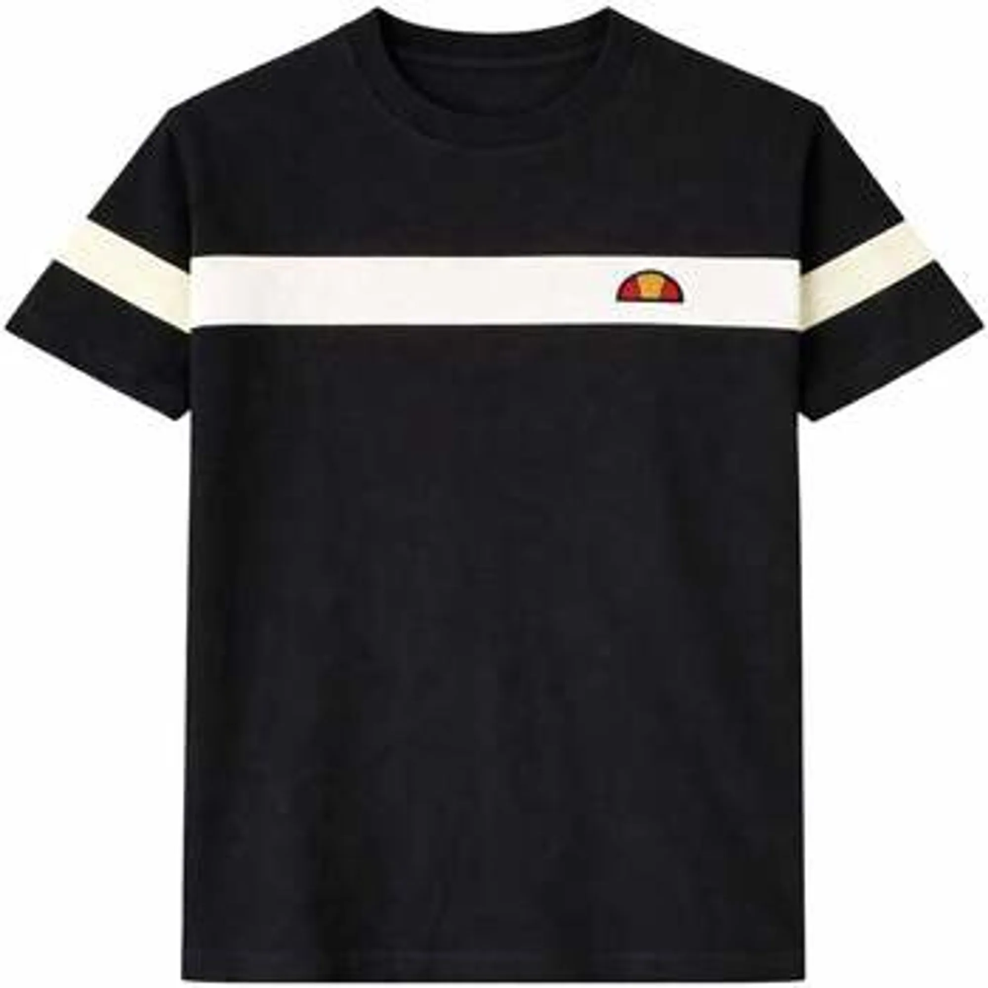 Ellesse  Caserio T-Shirt Black/White/Off White  men's  in Black