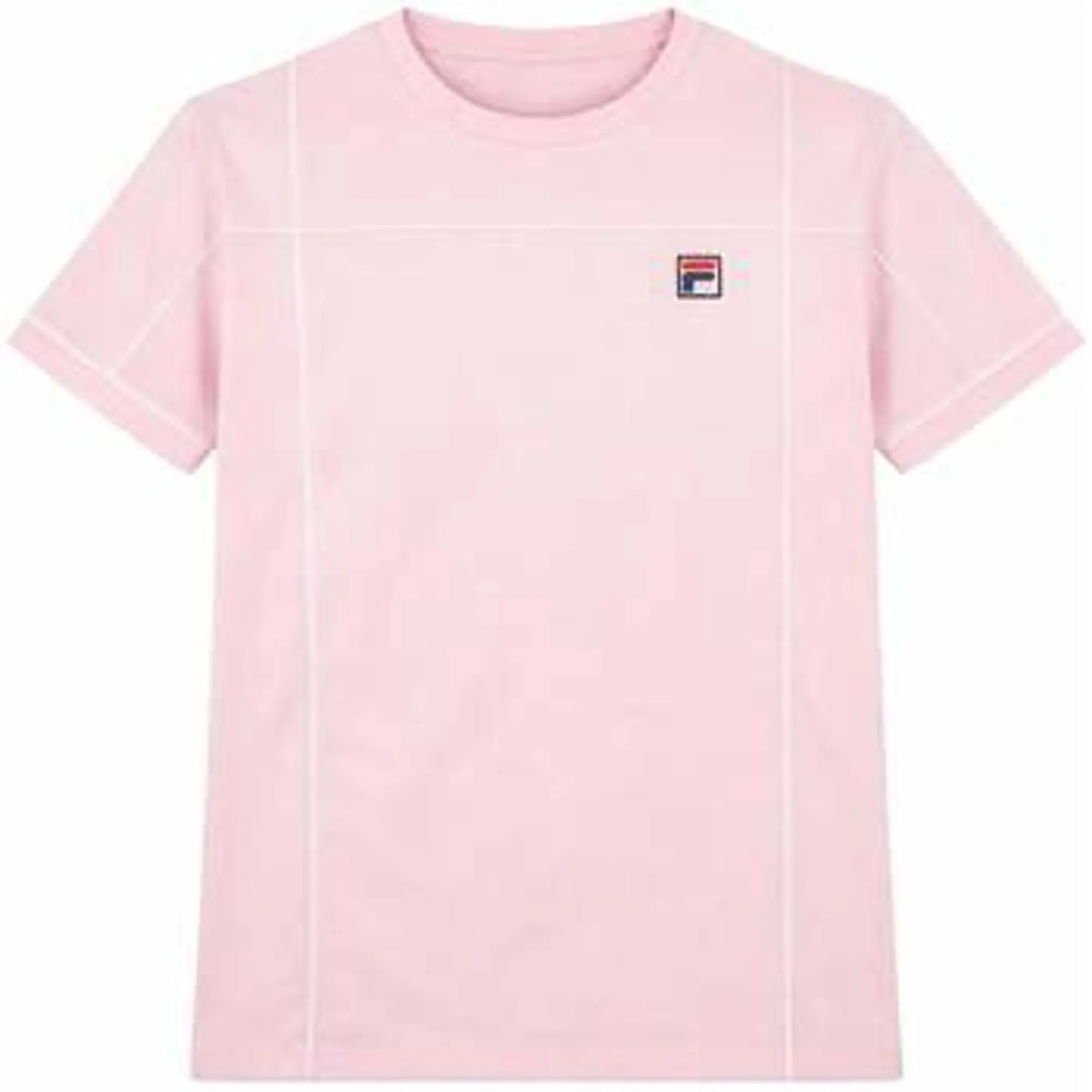 Fila  Terri T-Shirt Pale Lilac/White  men's  in Pink