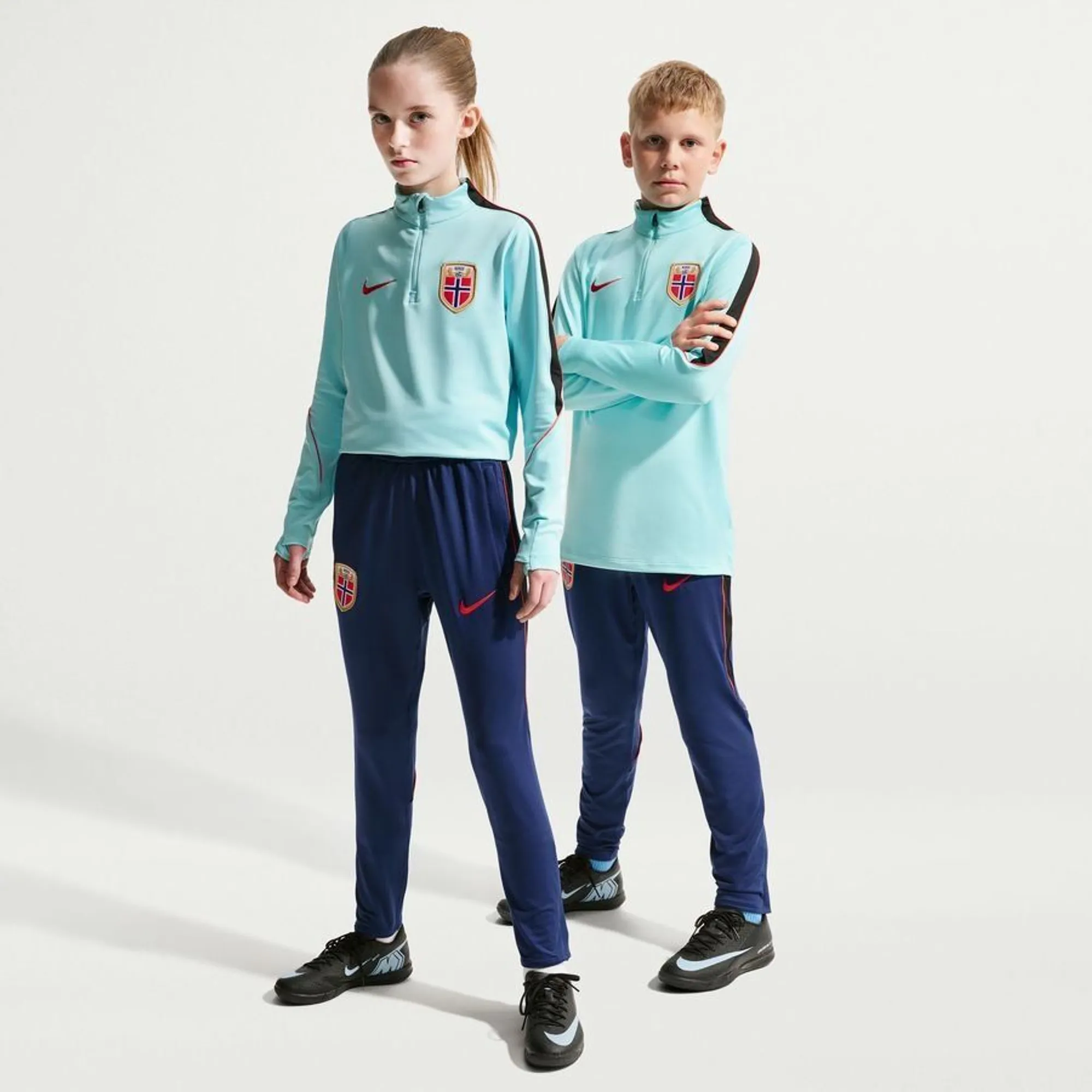 Norway Training Trousers Dri-Fit Strike World Cup 2026 - Blue Void/Black/Chile Red Kids - ['Blue']