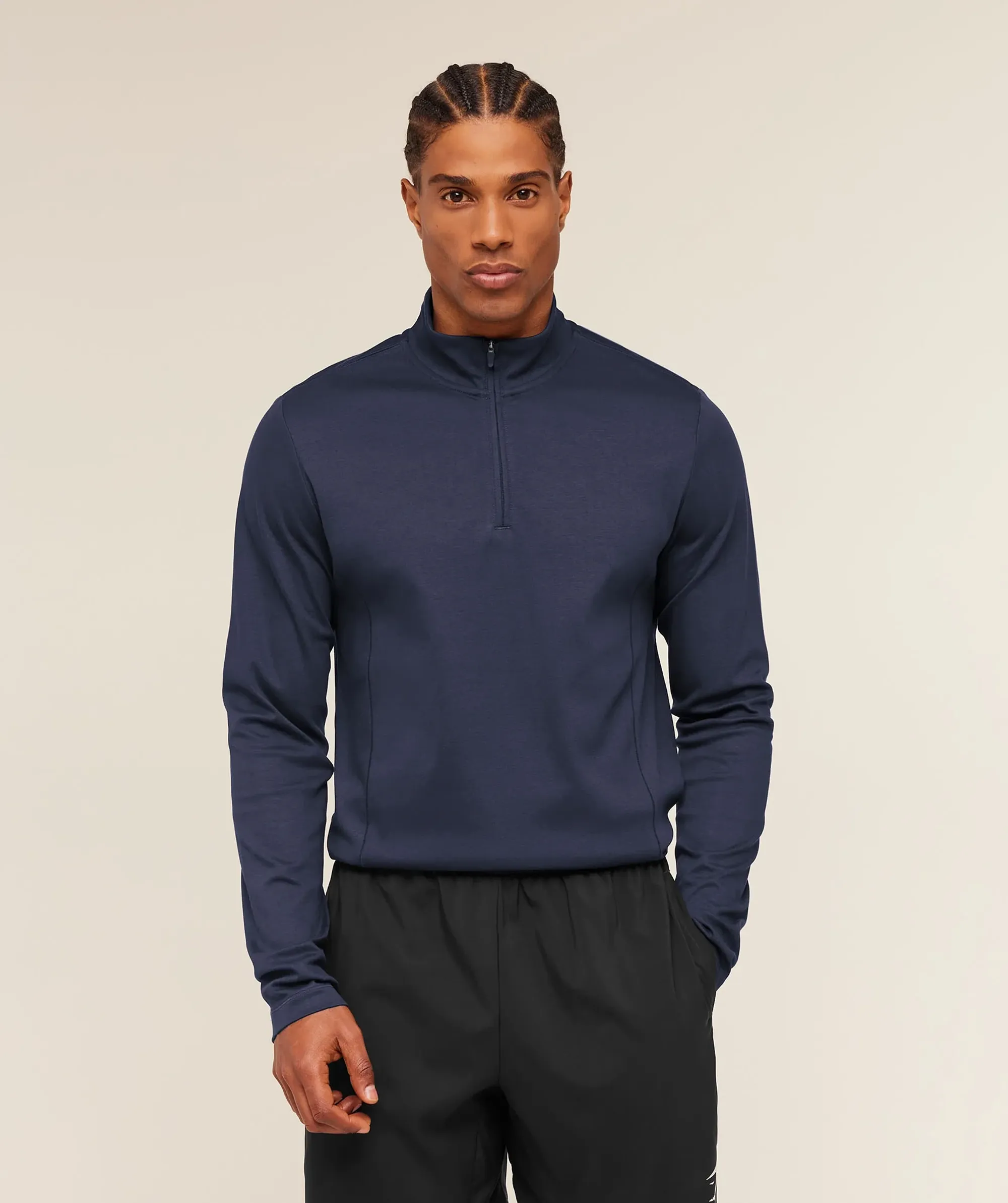 Gymshark Off Duty 1/4 Zip - Heavy Blue