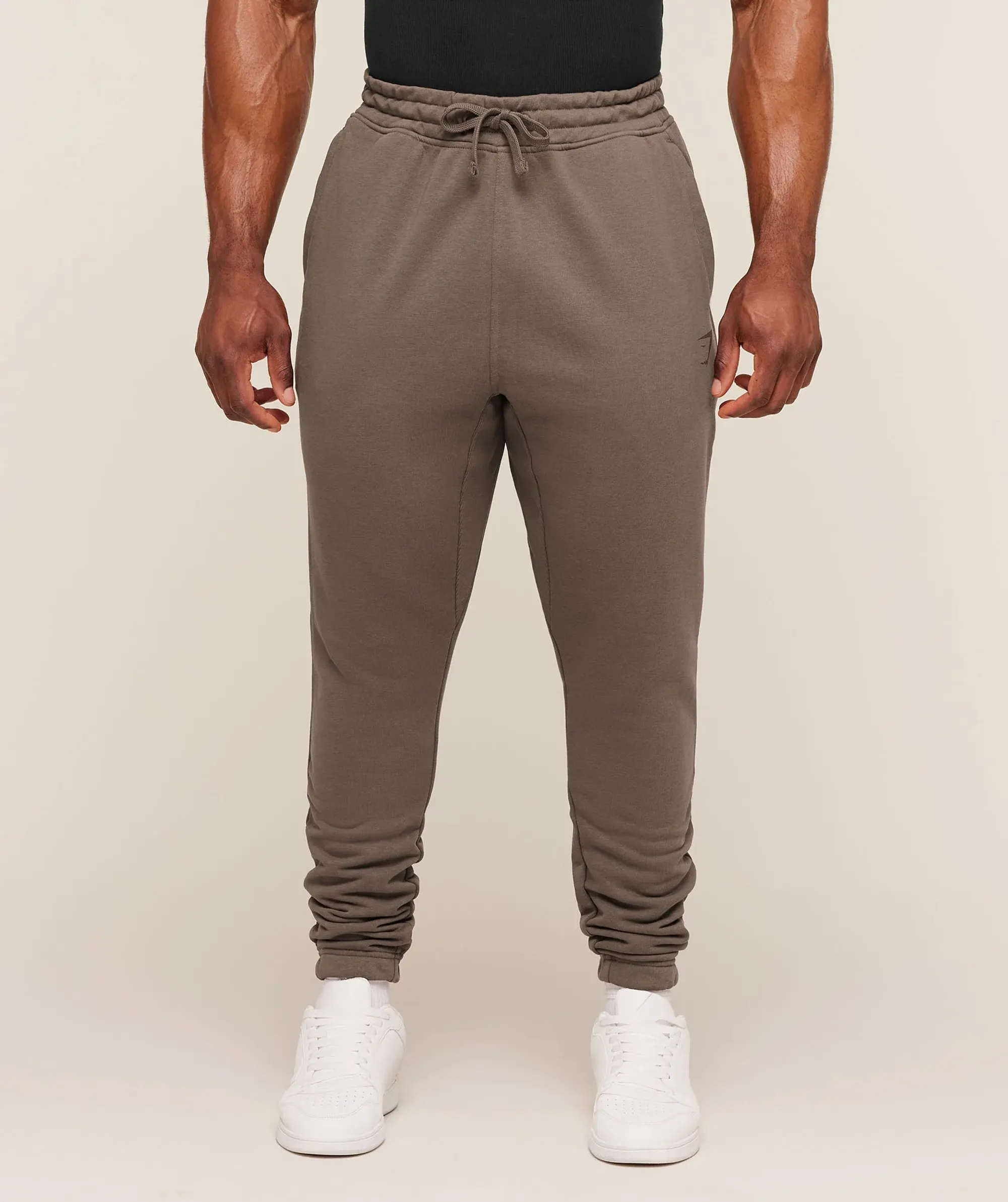 Gymshark Power Wordmark Joggers - Soft Brown