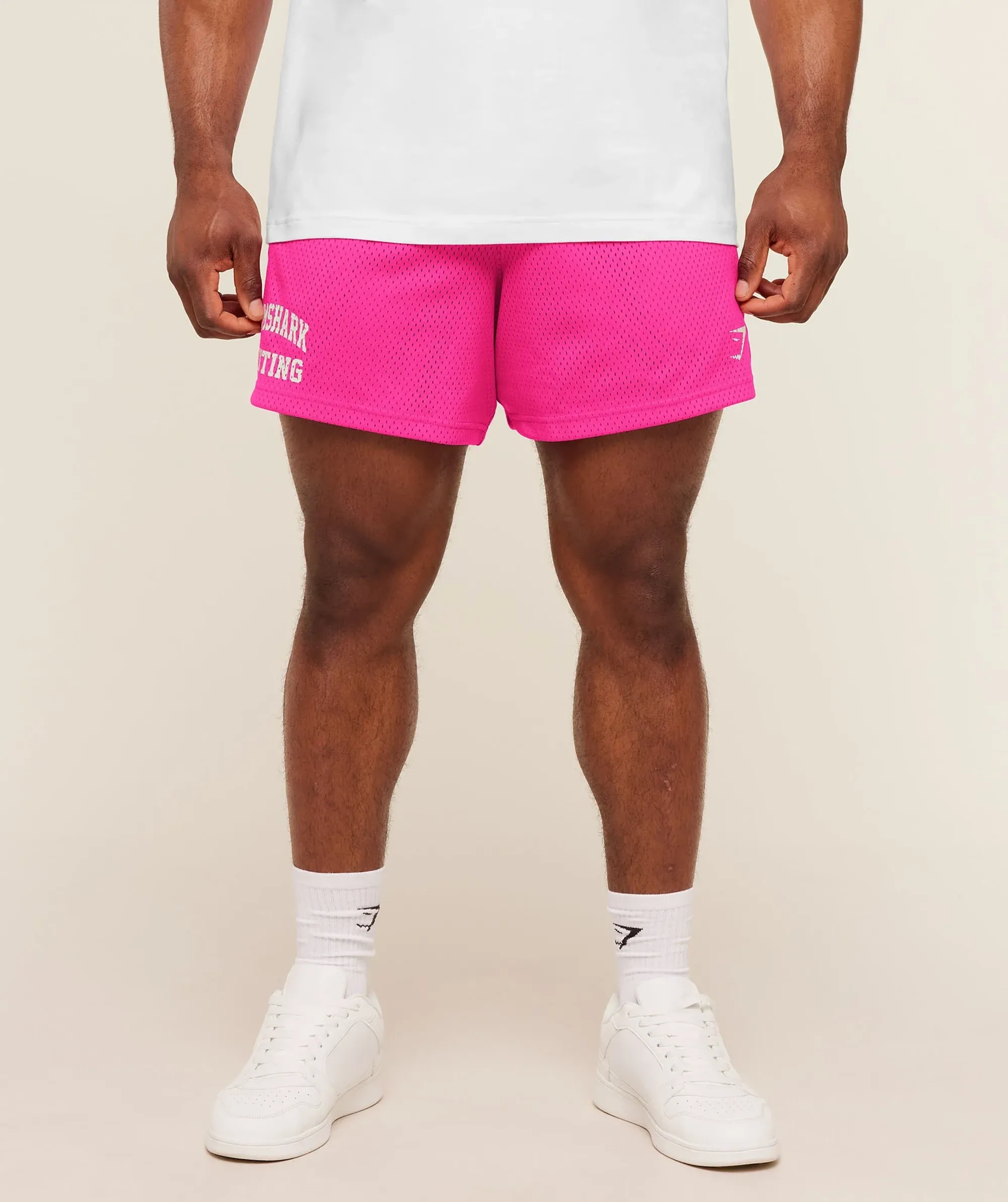 Gymshark Lifting Mesh 5" Shorts - Super-Set Pink