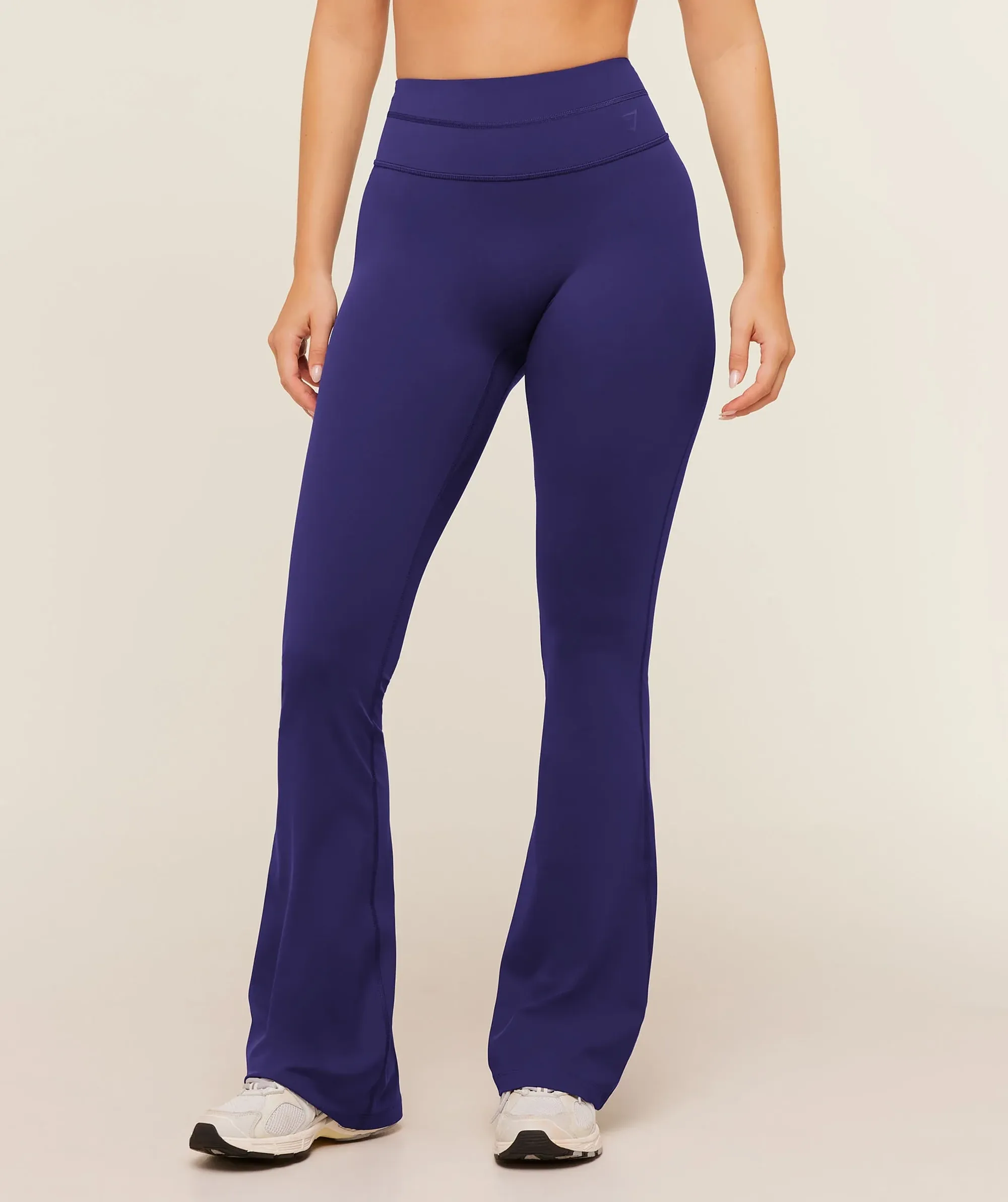 Gymshark Crossover Back Flared Leggings - Indigo Purple