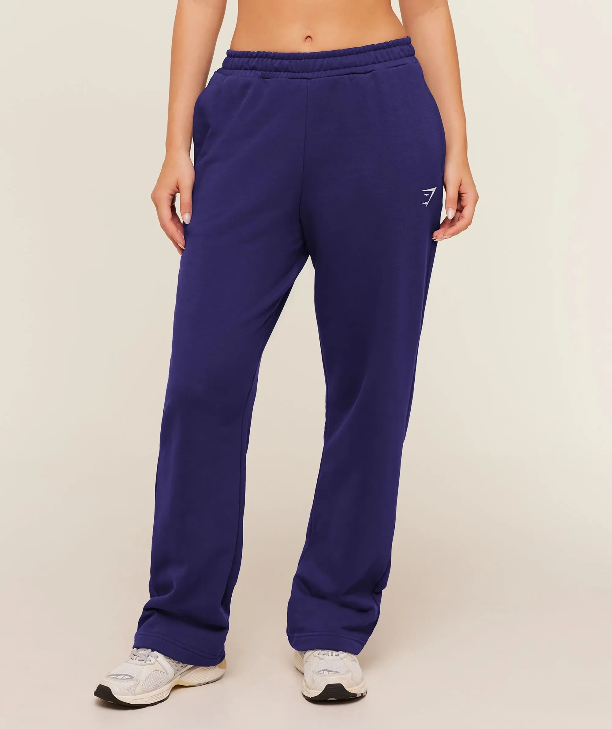 Gymshark Training Fleece Straight Leg Joggers - Indigo Purple