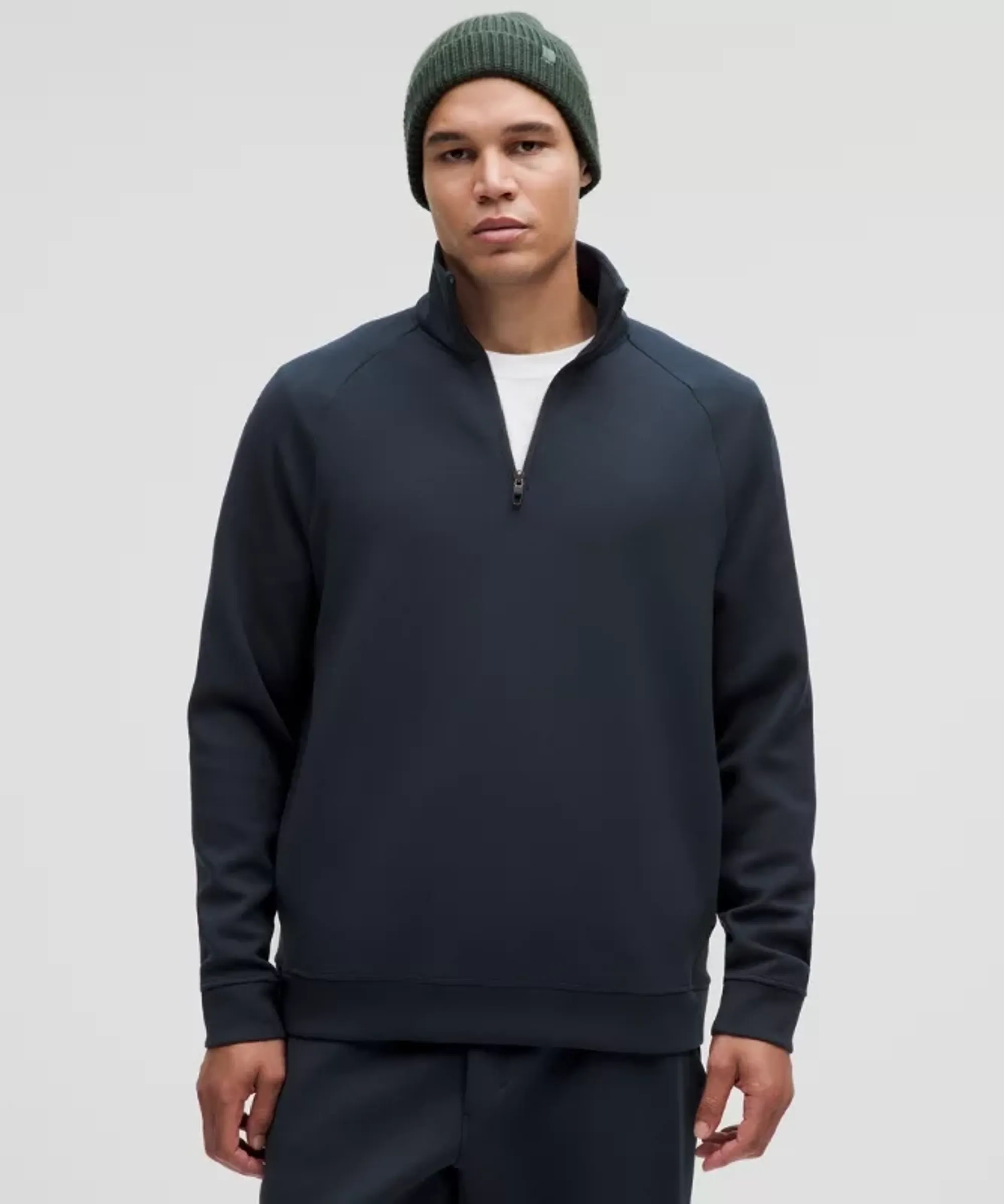 lululemon – Men's Smooth Spacer Quarter Zip – Color Blue – Size XS