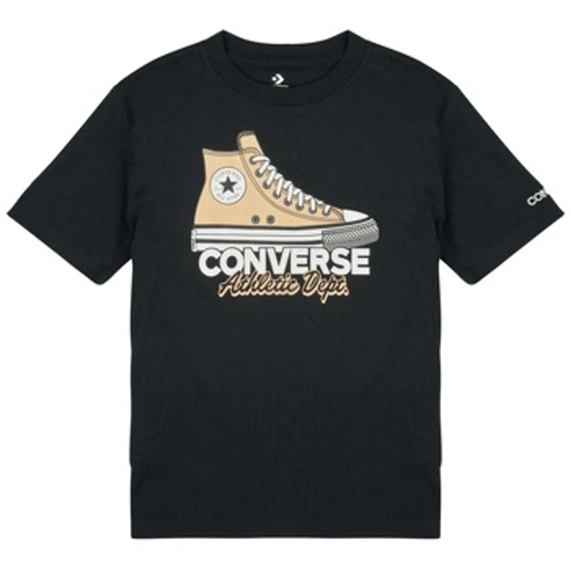 Converse  CNV SNKR GFX TEE  boys's Children's T shirt in Black