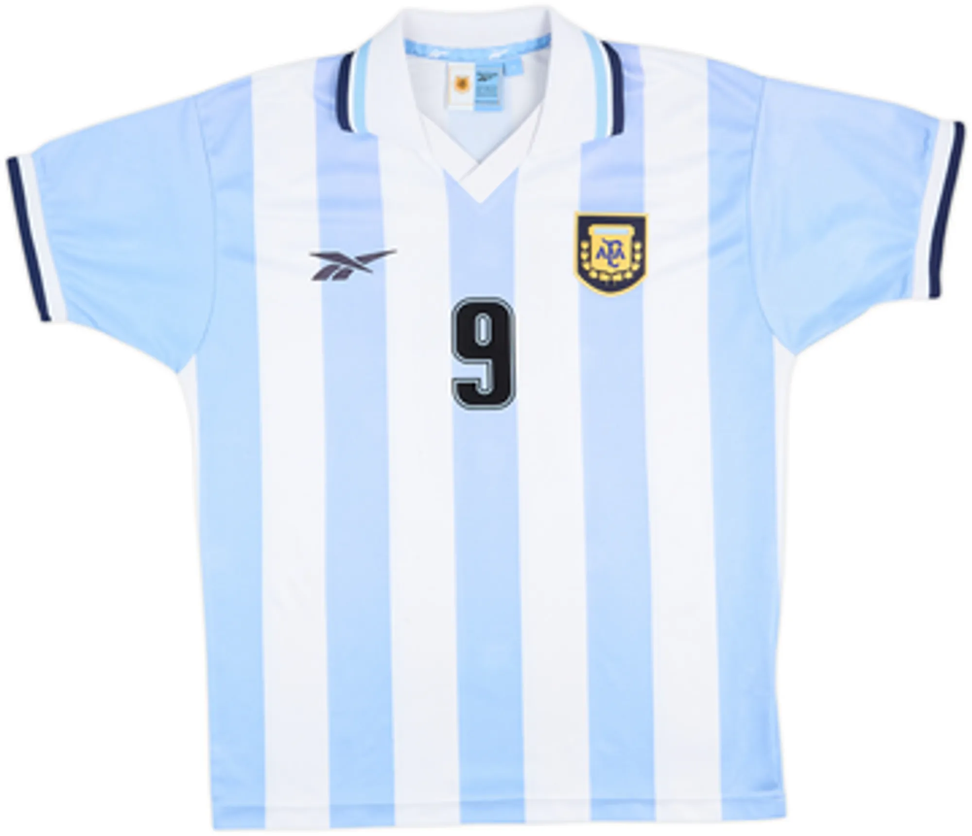 1999-00 Argentina Home Shirt Batistuta #9 - 8/10 - (S)