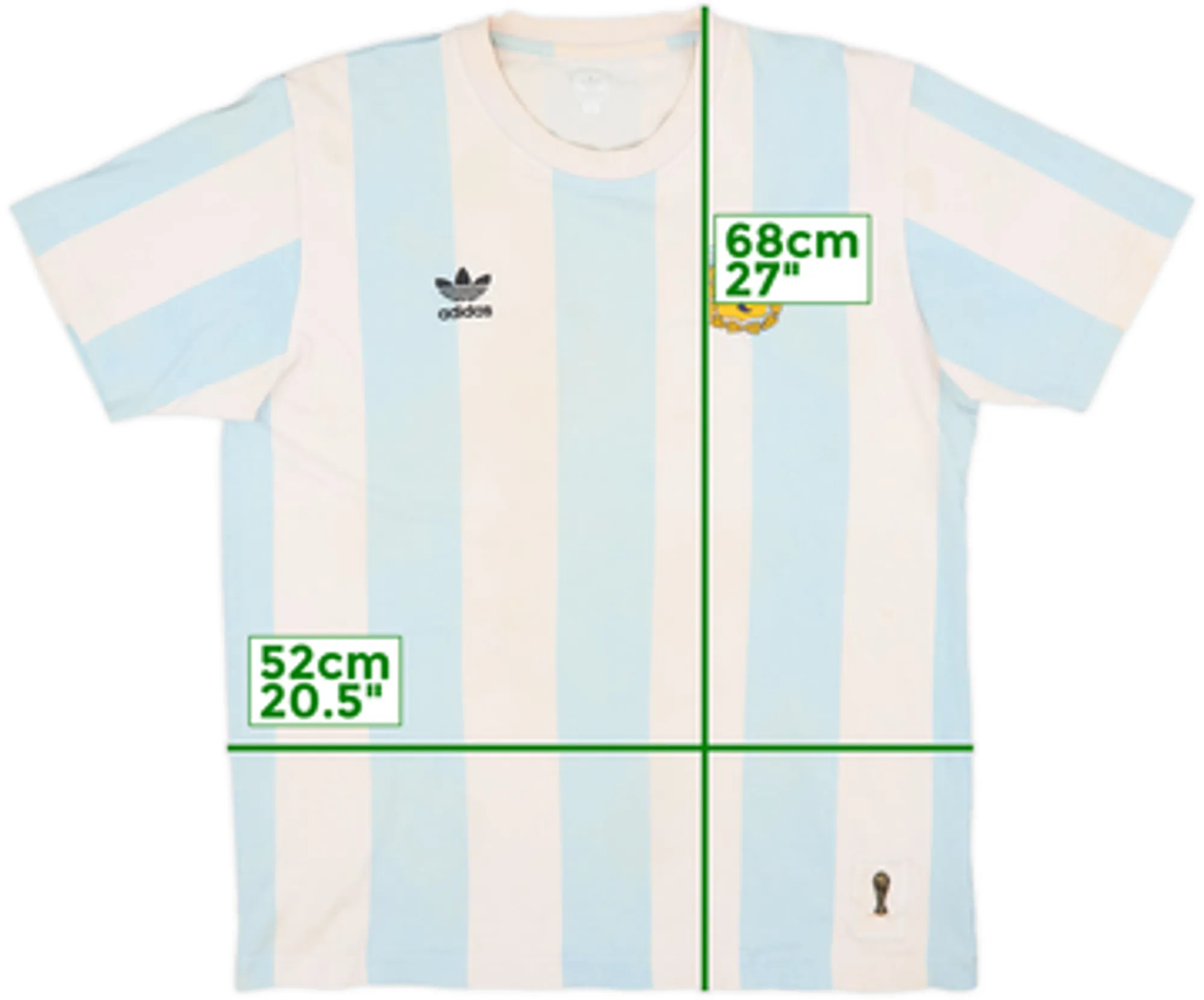 2005-06 Argentina adidas Originals Retro Tee - 5/10 - (M)