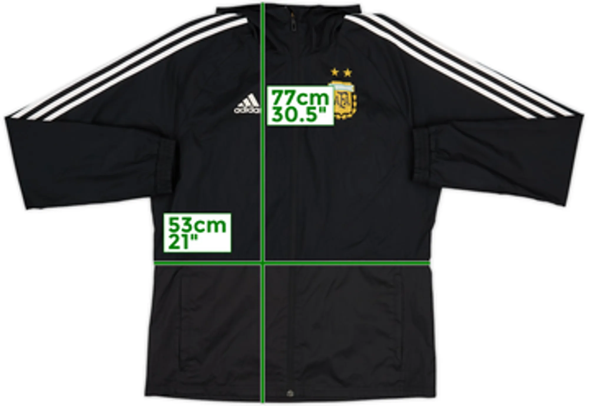 2017-18 Argentina adidas Hooded Track Jacket - 8/10 - (M)