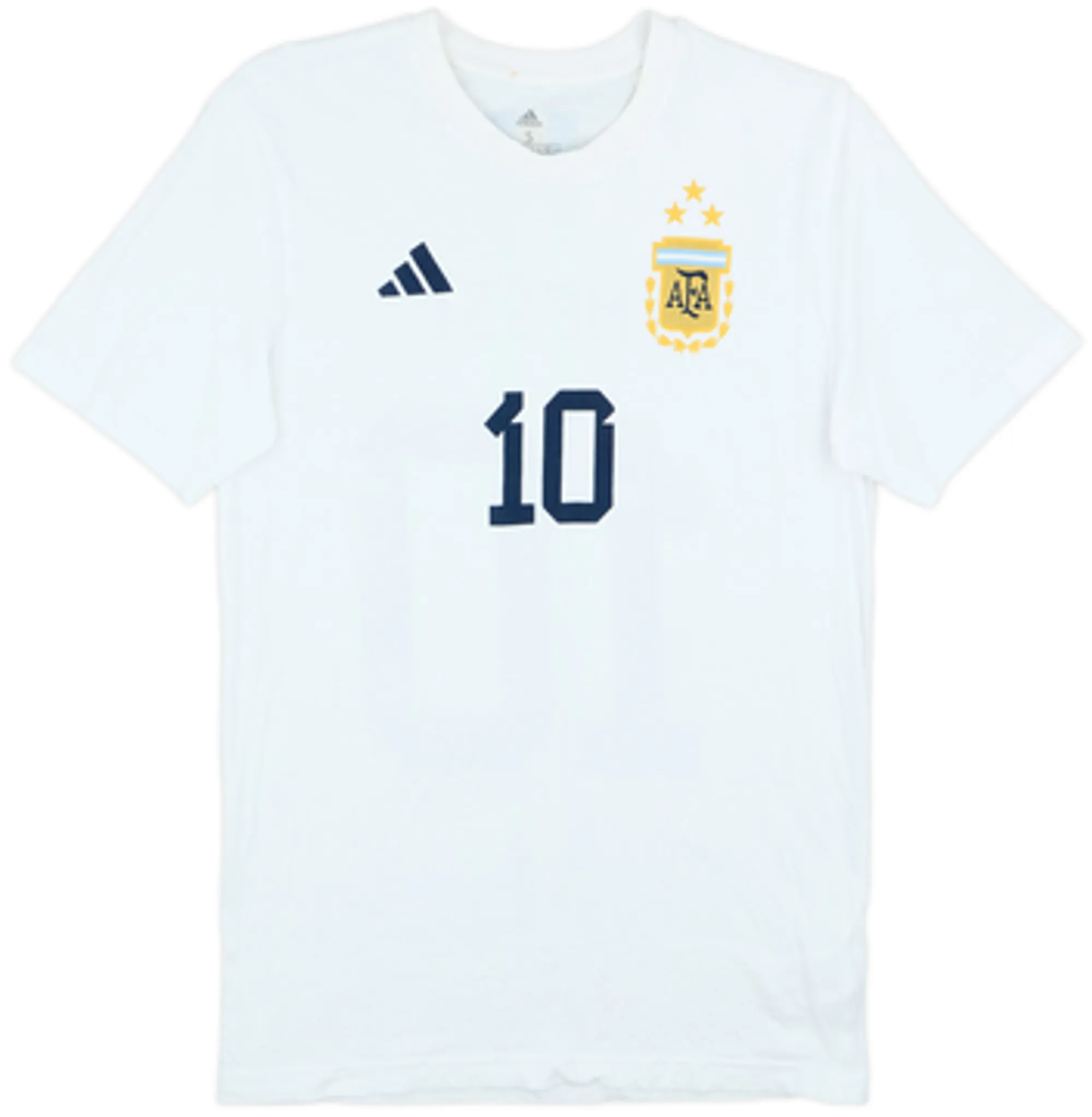 2022-23 Argentina adidas Cotton Tee Messi #10 - 7/10 - (S)