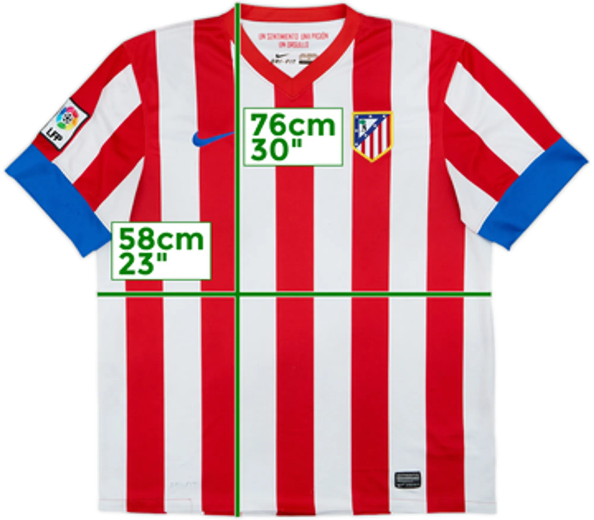 2012-13 Atletico Madrid Home Shirt - 4/10 - (XL)