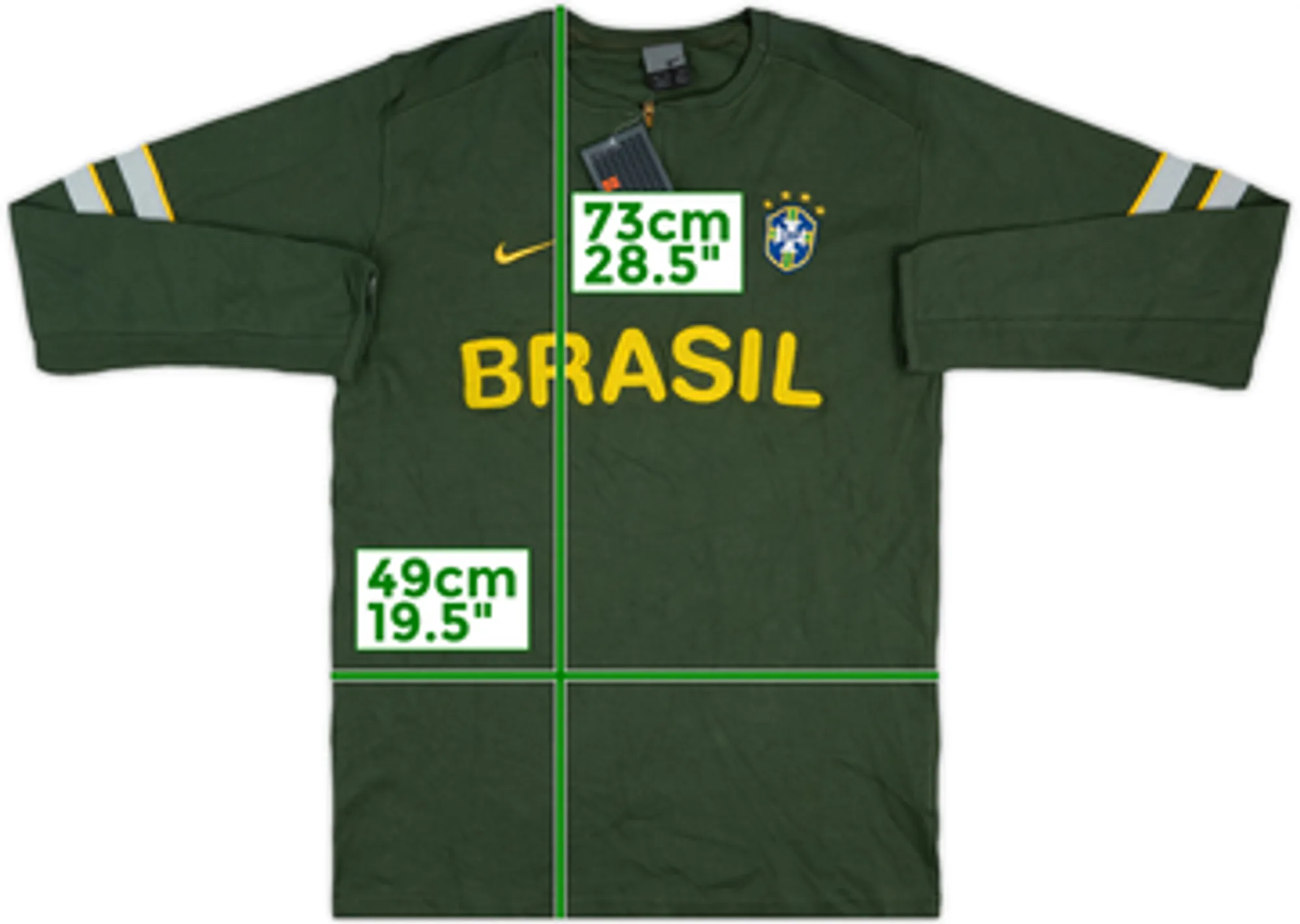 2002-03 Brazil Nike 1/4 Zip L/S Tee (M)