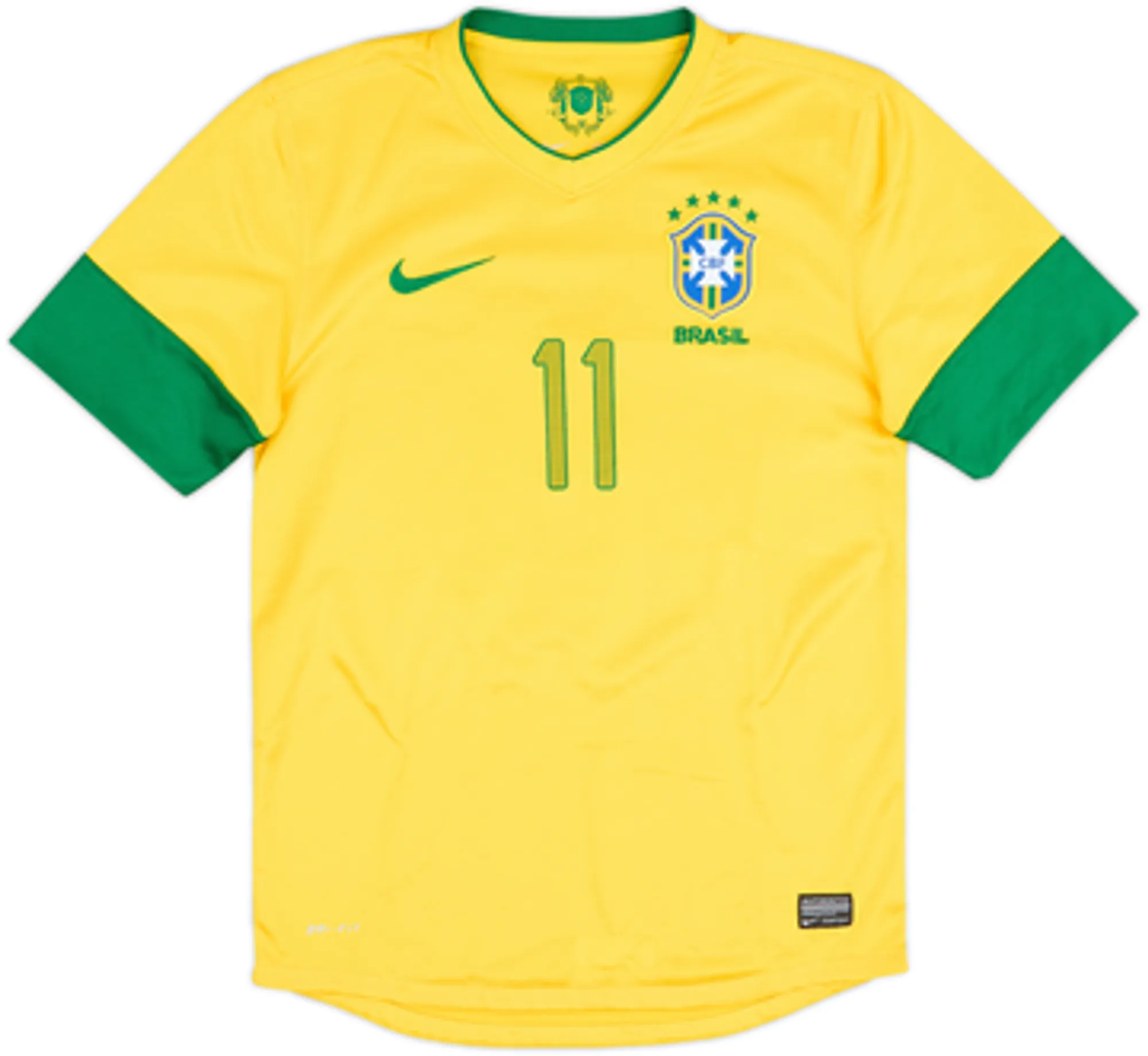 2012-13 Brazil Home Shirt Neymar #11 - 5/10 - (S)
