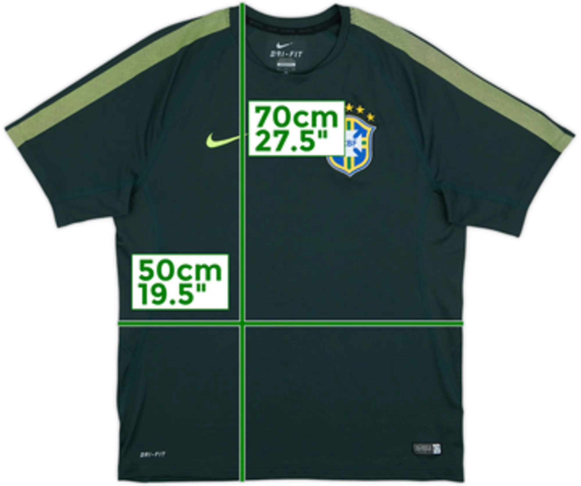 2014-15 Brazil Nike Training Shirt - 9/10 - (XL)