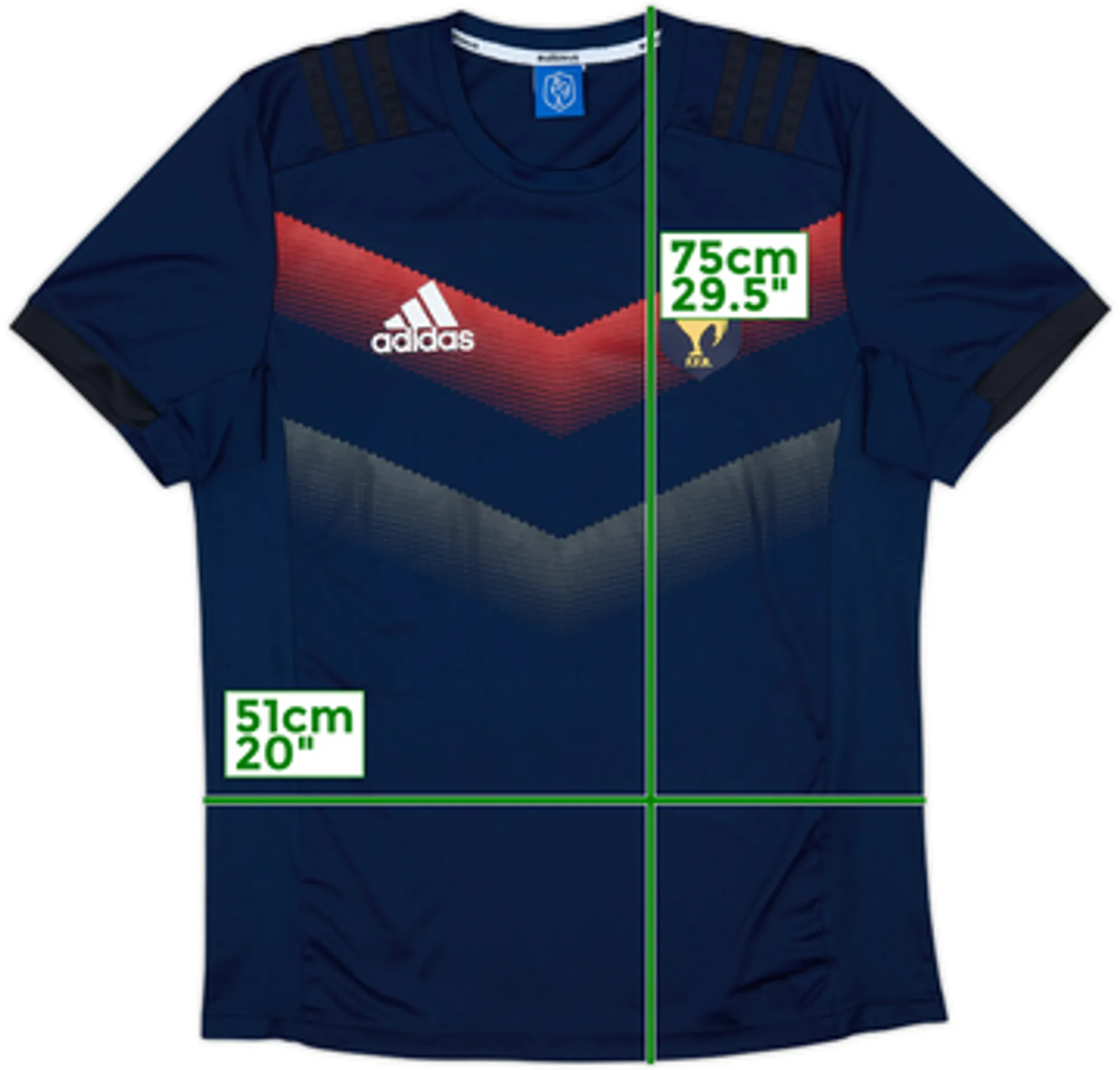2017-18 France Rugby adidas Training Shirt - 10/10 - (L)