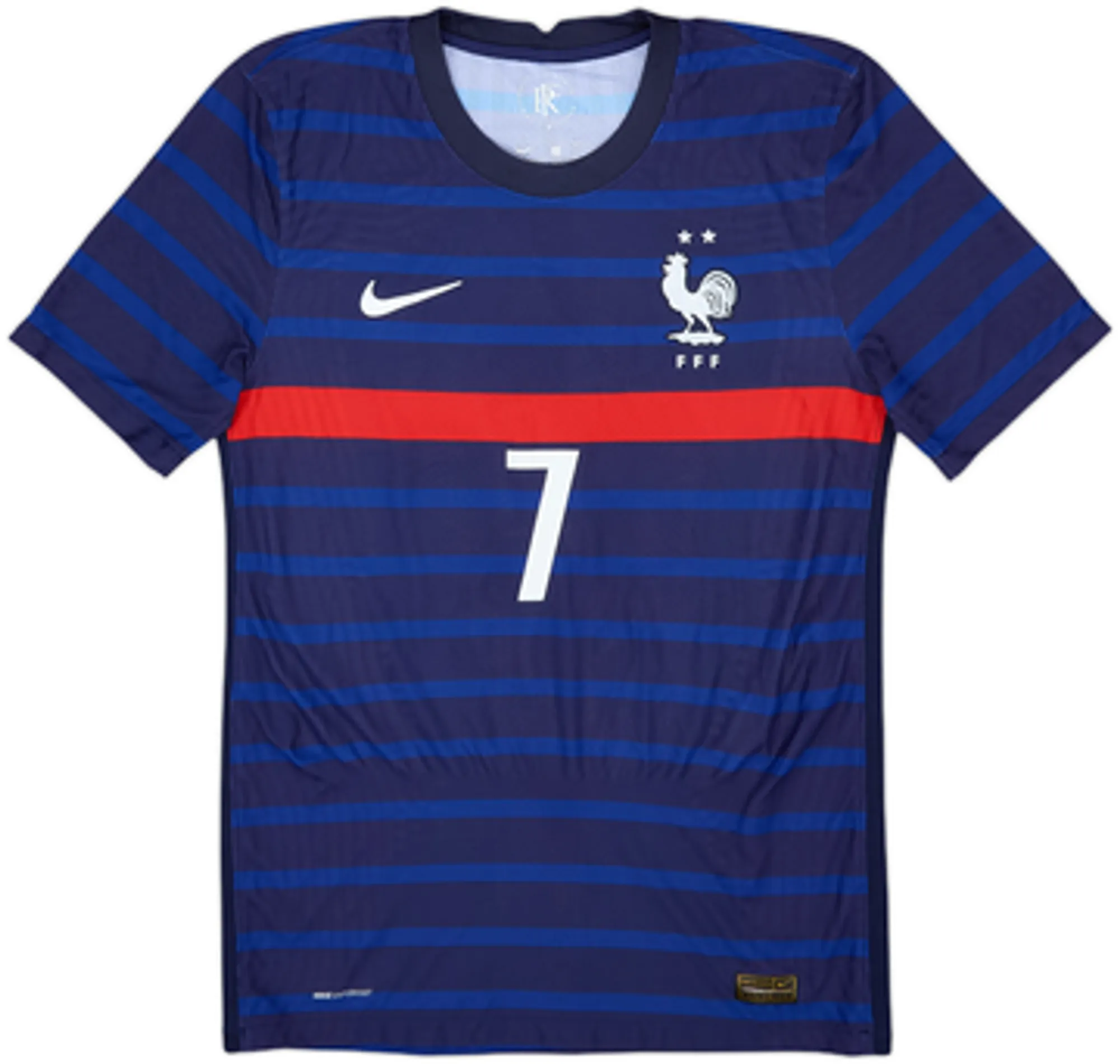 2020-21 France Authentic Home Shirt Griezmann #7 - 9/10 - (S)