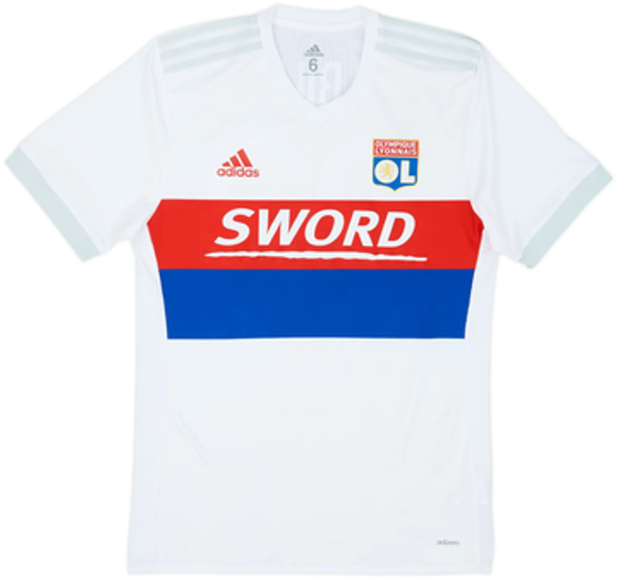 2017-18 Lyon Women's Player Issue Home Shirt Abily #23 - 6/10 - (Women's M)