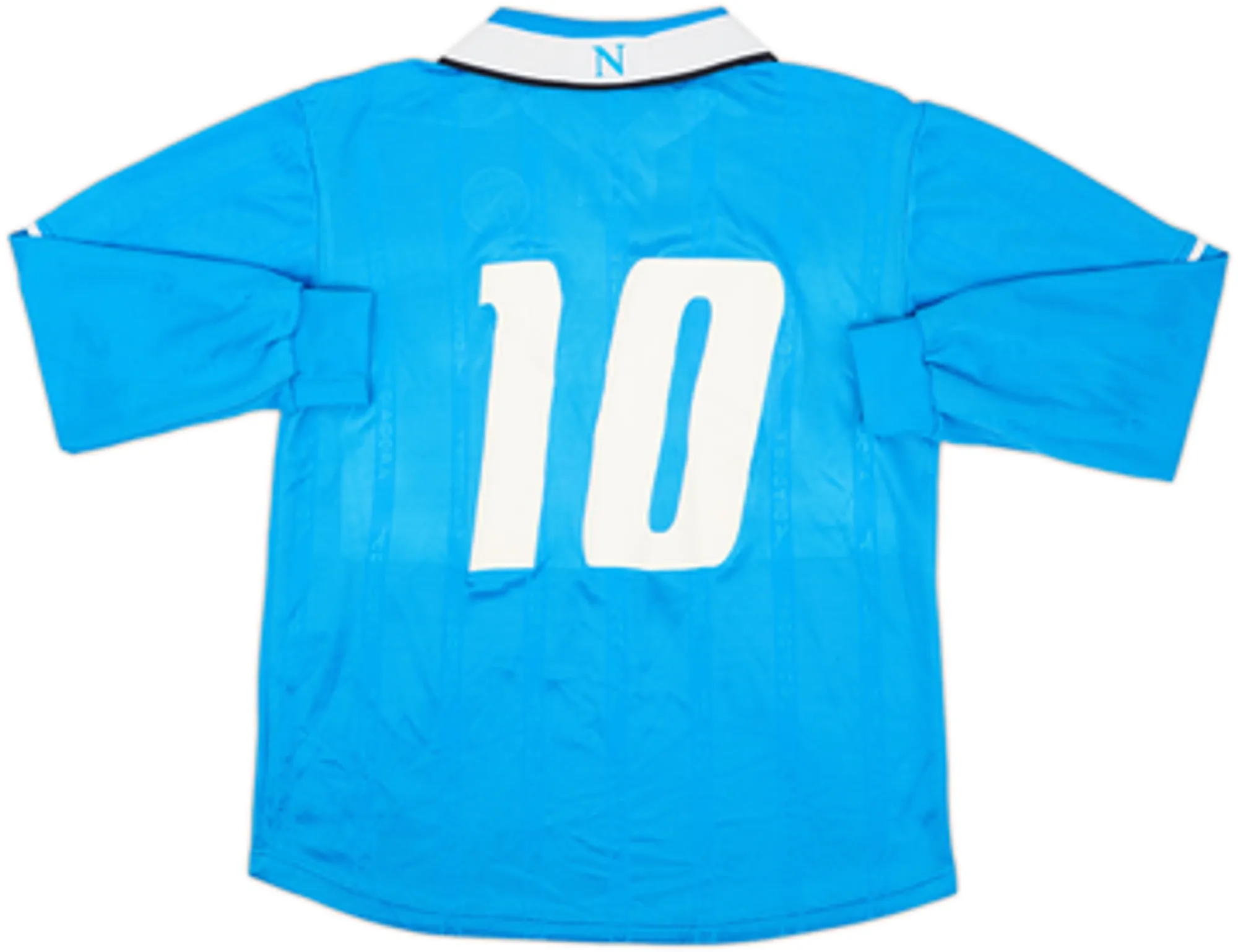 2001-02 Napoli Home L/S Shirt #10 - 5/10 - (L)