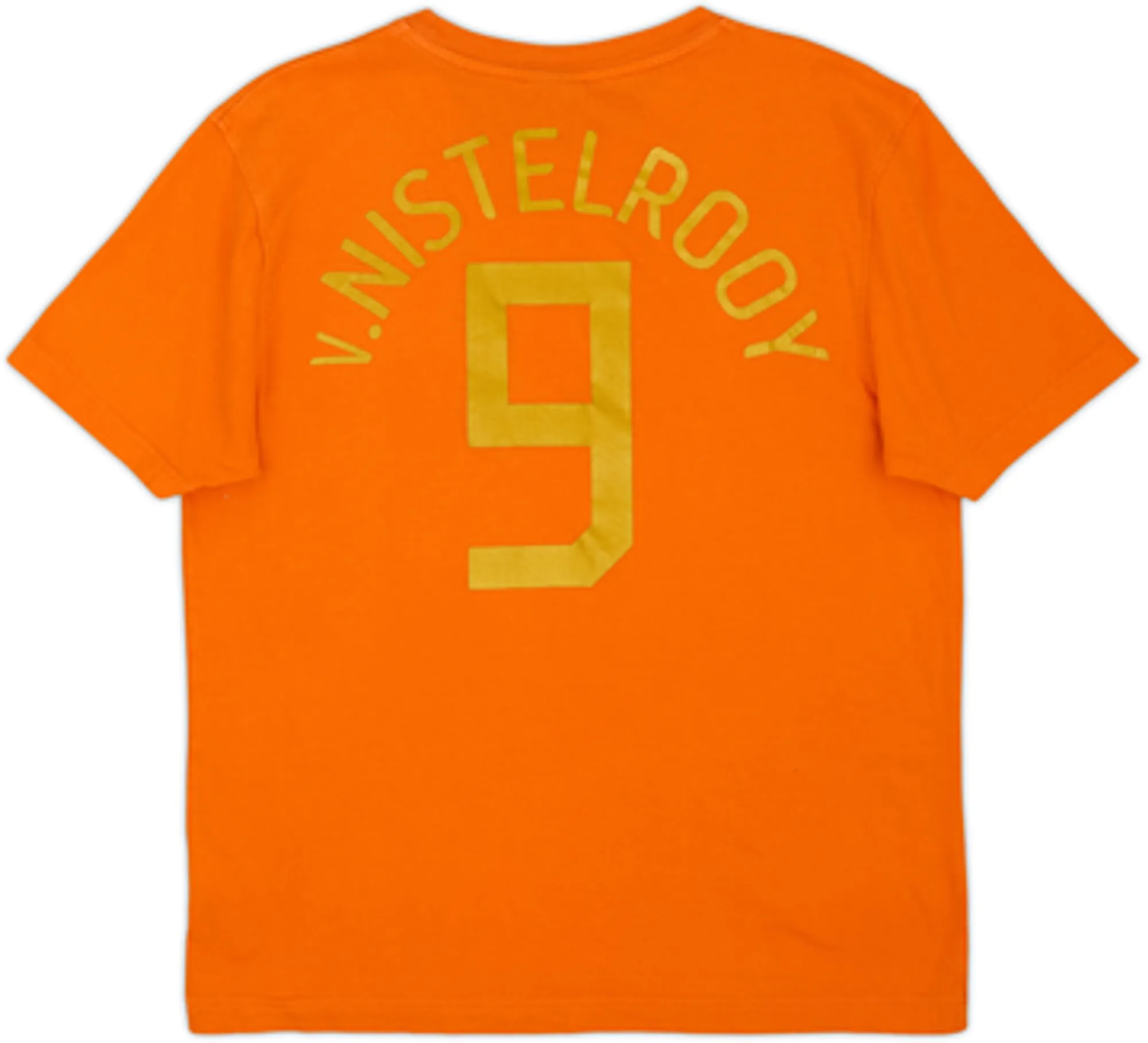 2006-07 Netherlands Nike Graphic Tee v.Nistelrooy #9 - 8/10 - (L)