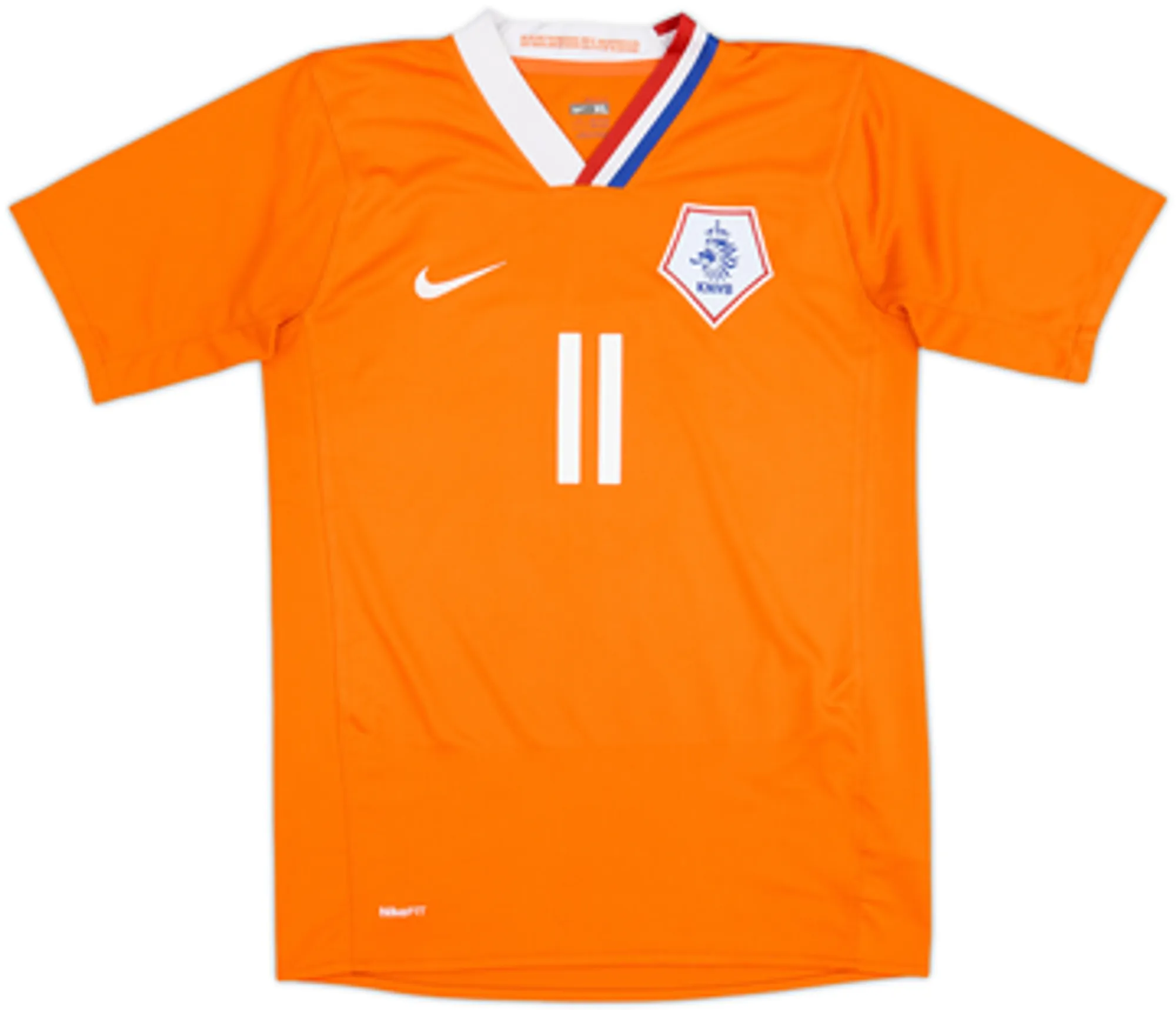 2008-10 Netherlands Home Shirt Robben #11 - 9/10 - (L)
