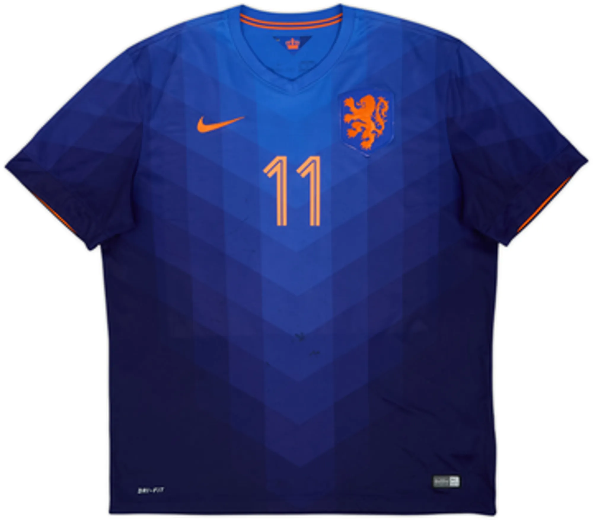 2014-15 Netherlands Away Shirt Robben #11 - 5/10 - (XL)