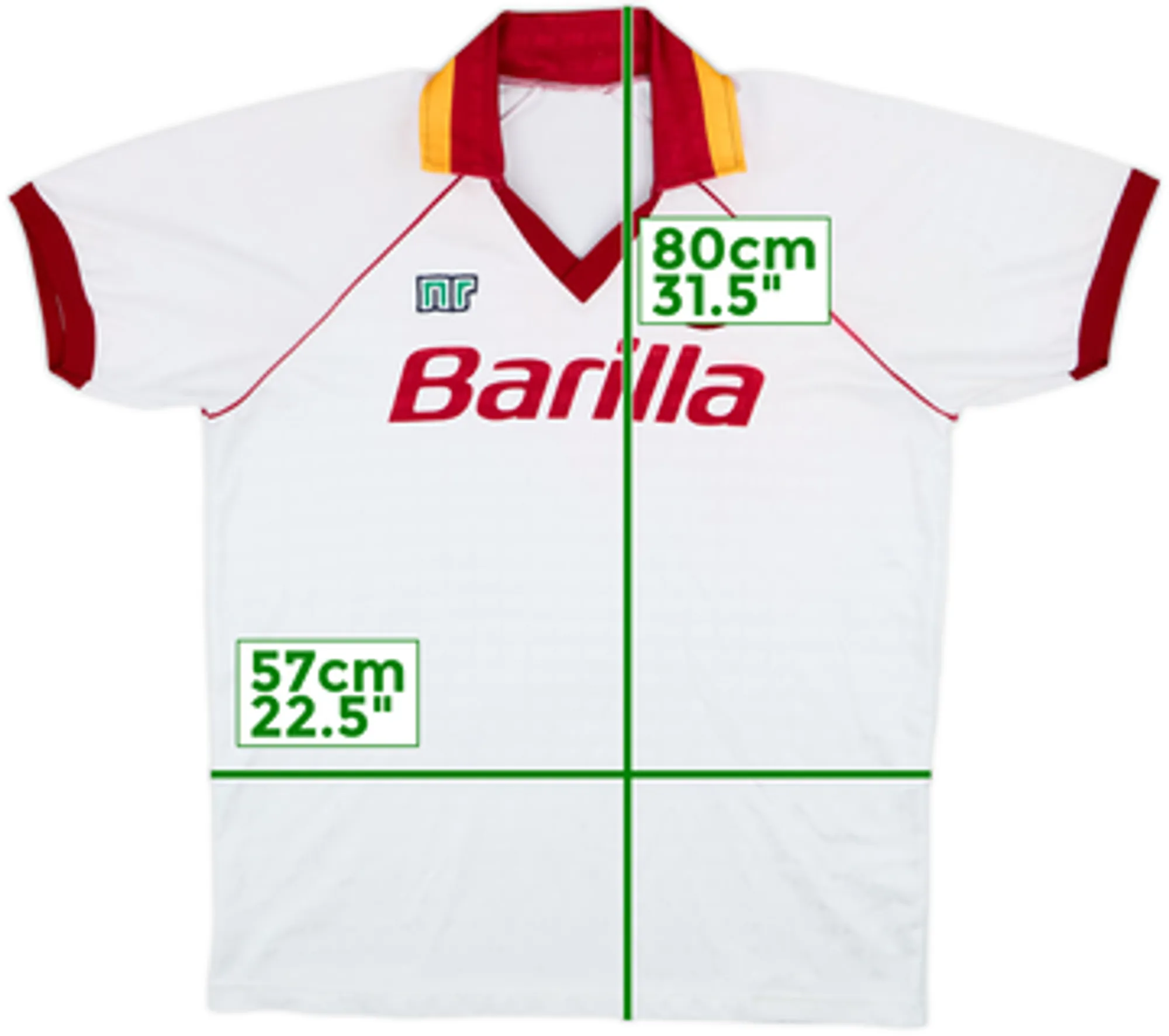 1990-91 Roma Away Shirt - 8/10 - (L)
