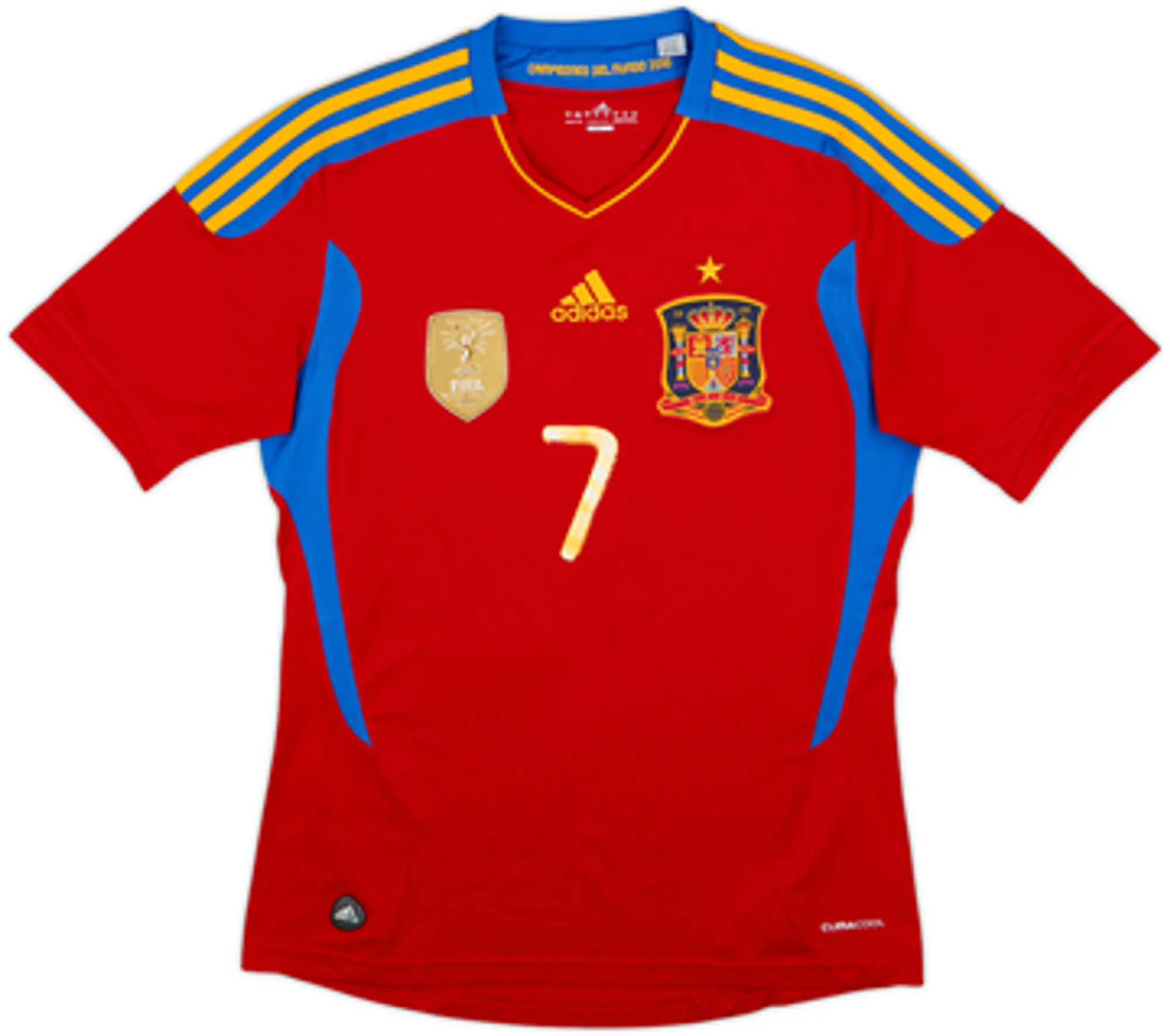 2010-11 Spain Home Shirt David Villa #7 - 4/10 - (S)