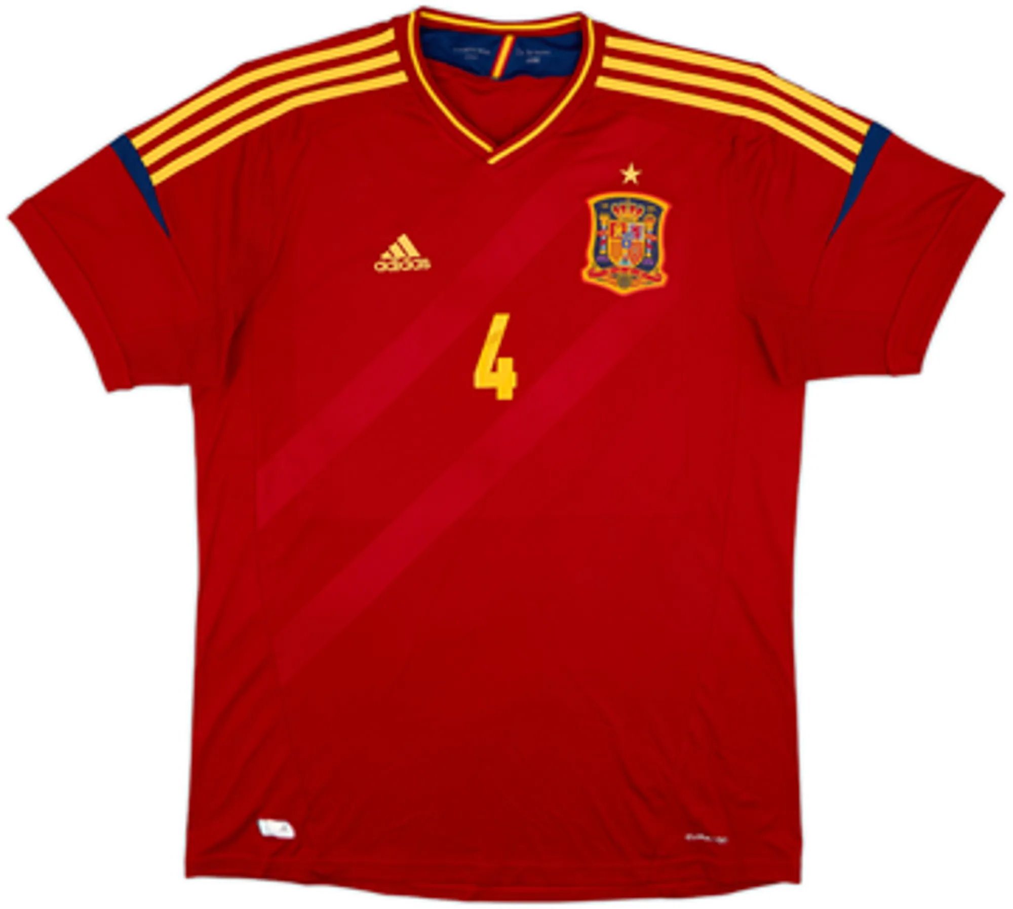2011-12 Spain Home Shirt J.Martinez #4 - 7/10 - (XL)
